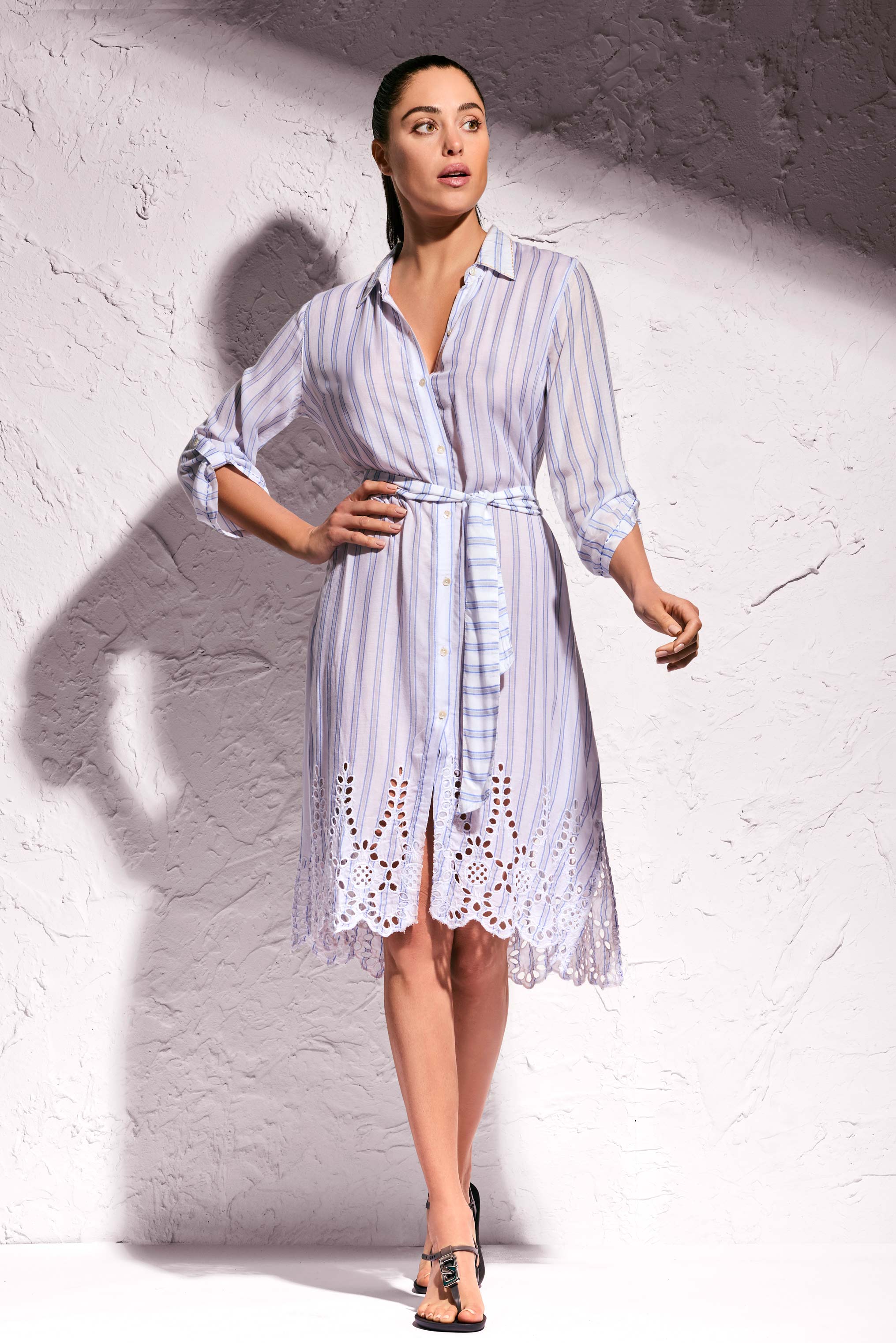 ABITO CAMICIA A RIGHE - Image 2