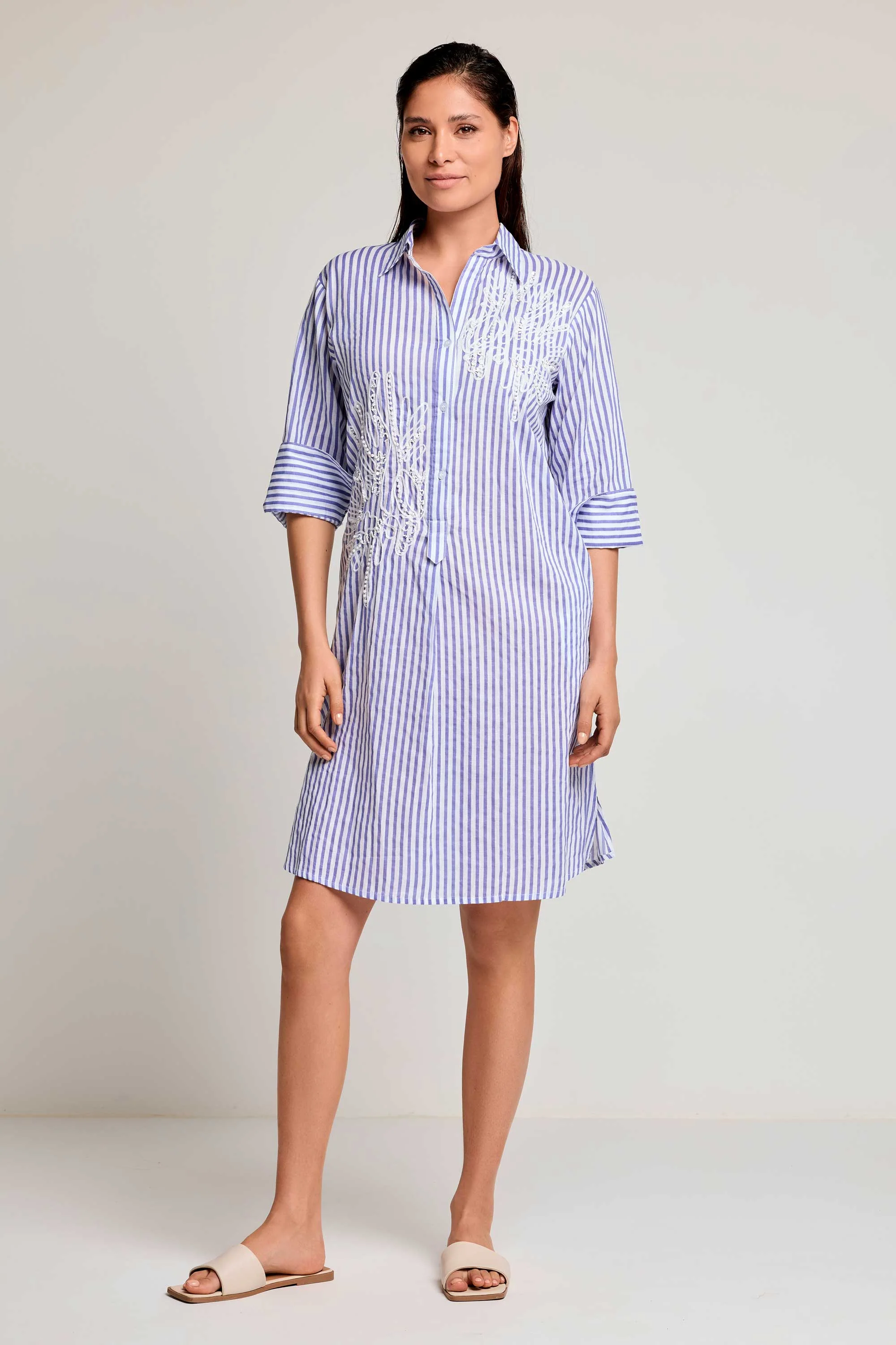 ABITO CAMICIA A RIGHE AGNESE - Image 2