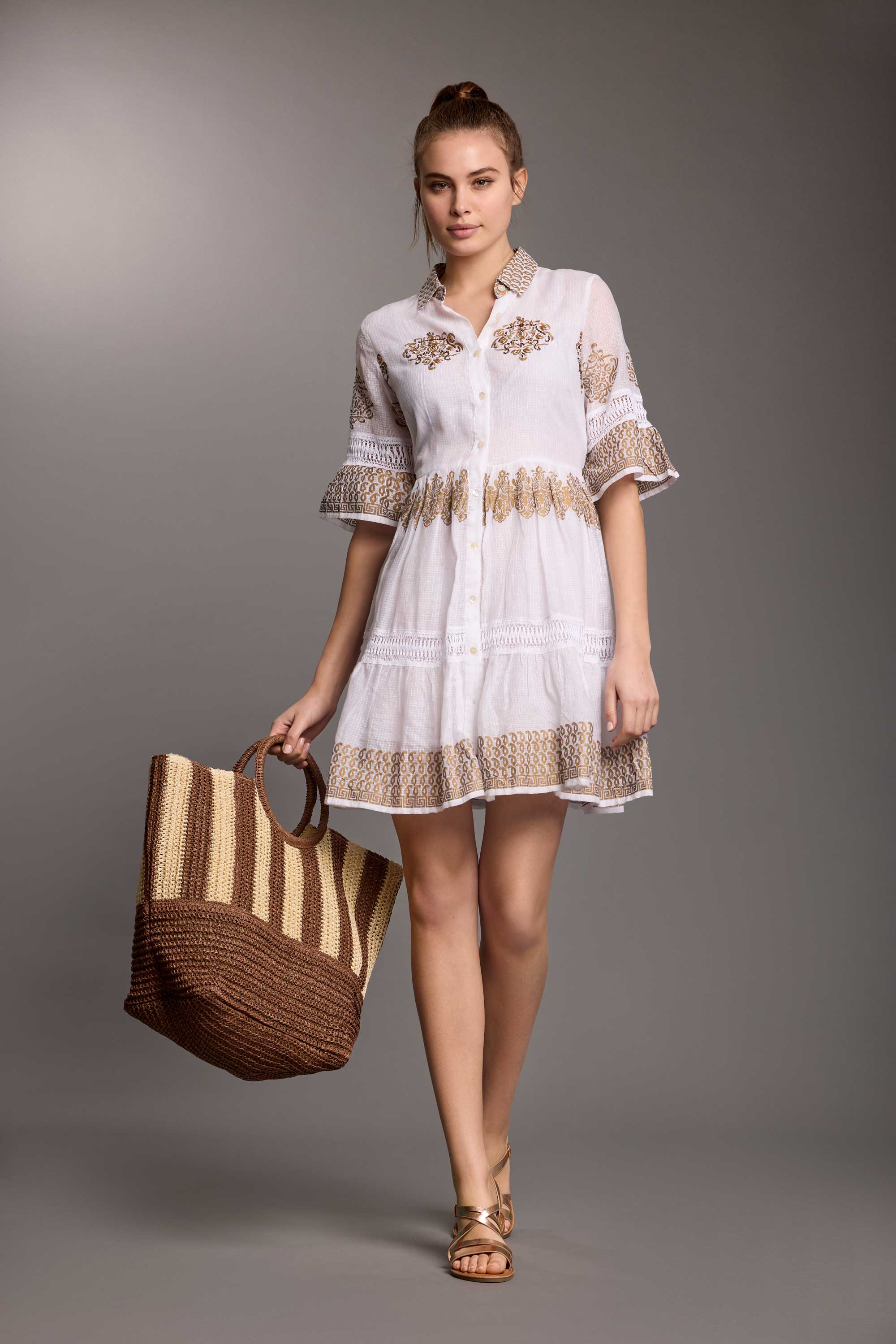 ABITO CAMICIA CON MANICHE A BALZE SALLY - Image 3