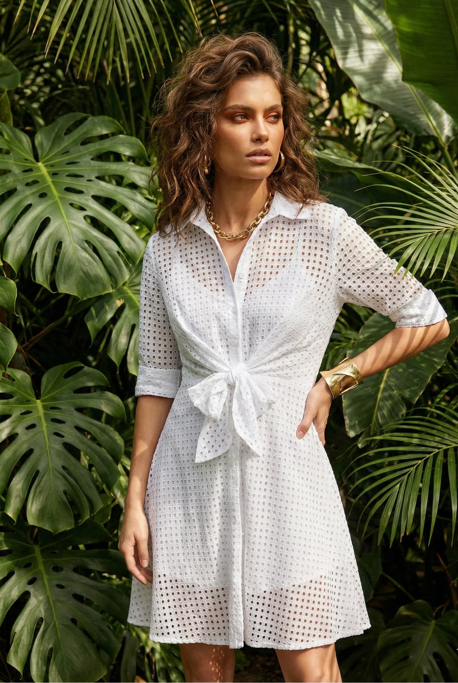 ABITO CAMICIA CON NODO IN VITA