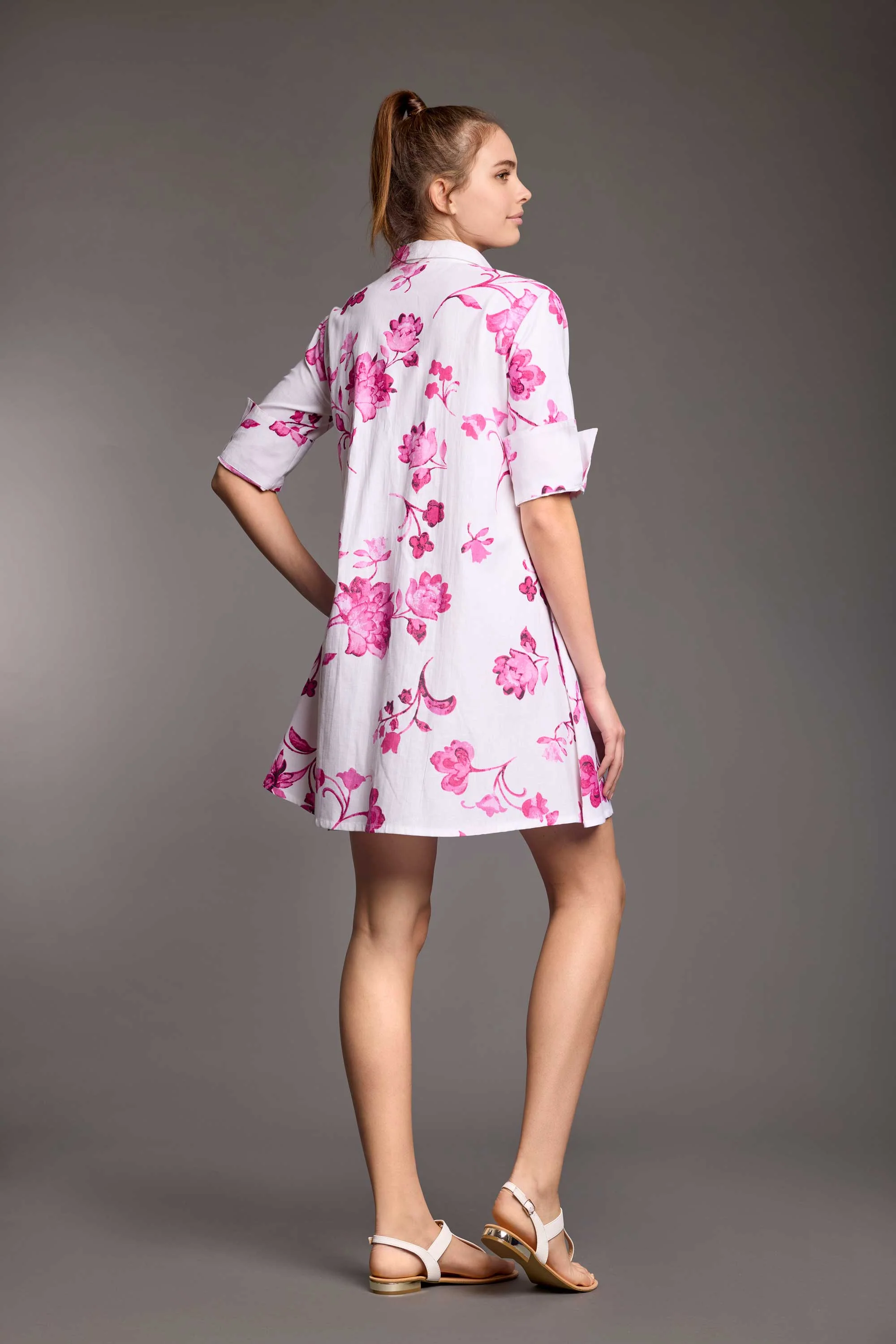 ABITO CAMICIA IN MISTO LINO NIVES - Image 3