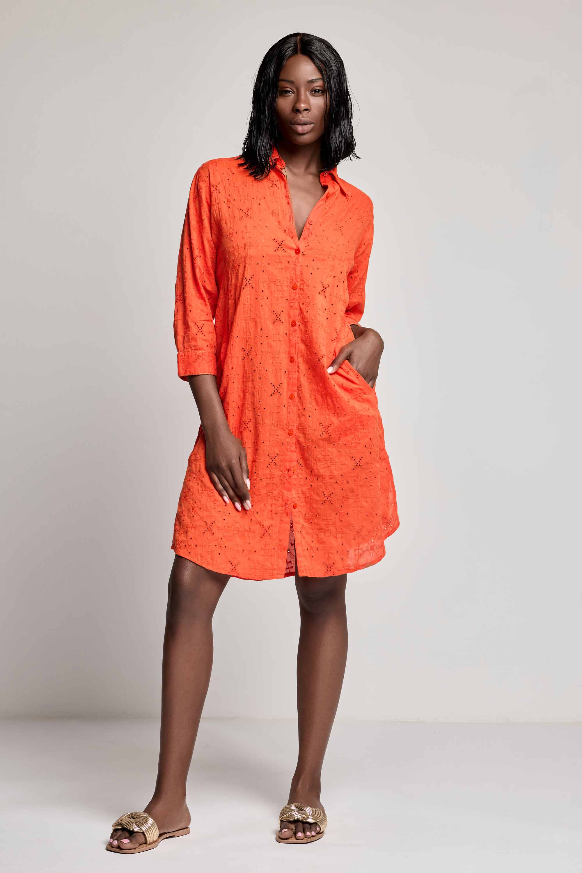 ABITO CAMICIA IN PIZZO PREGIATO DORIS - Image 6