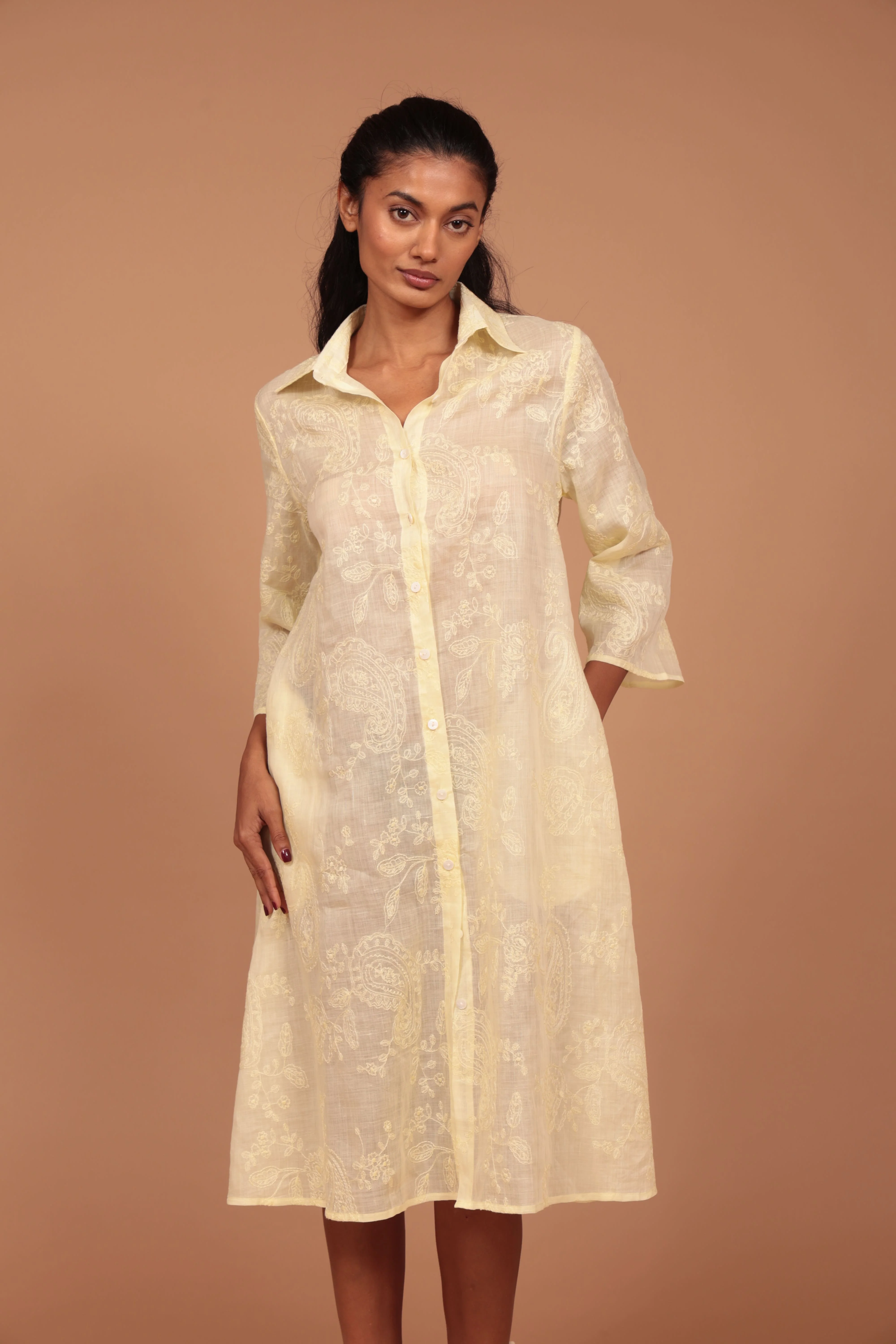 ABITO CAMICIA IN TESSUTO VEGETALE - Image 3