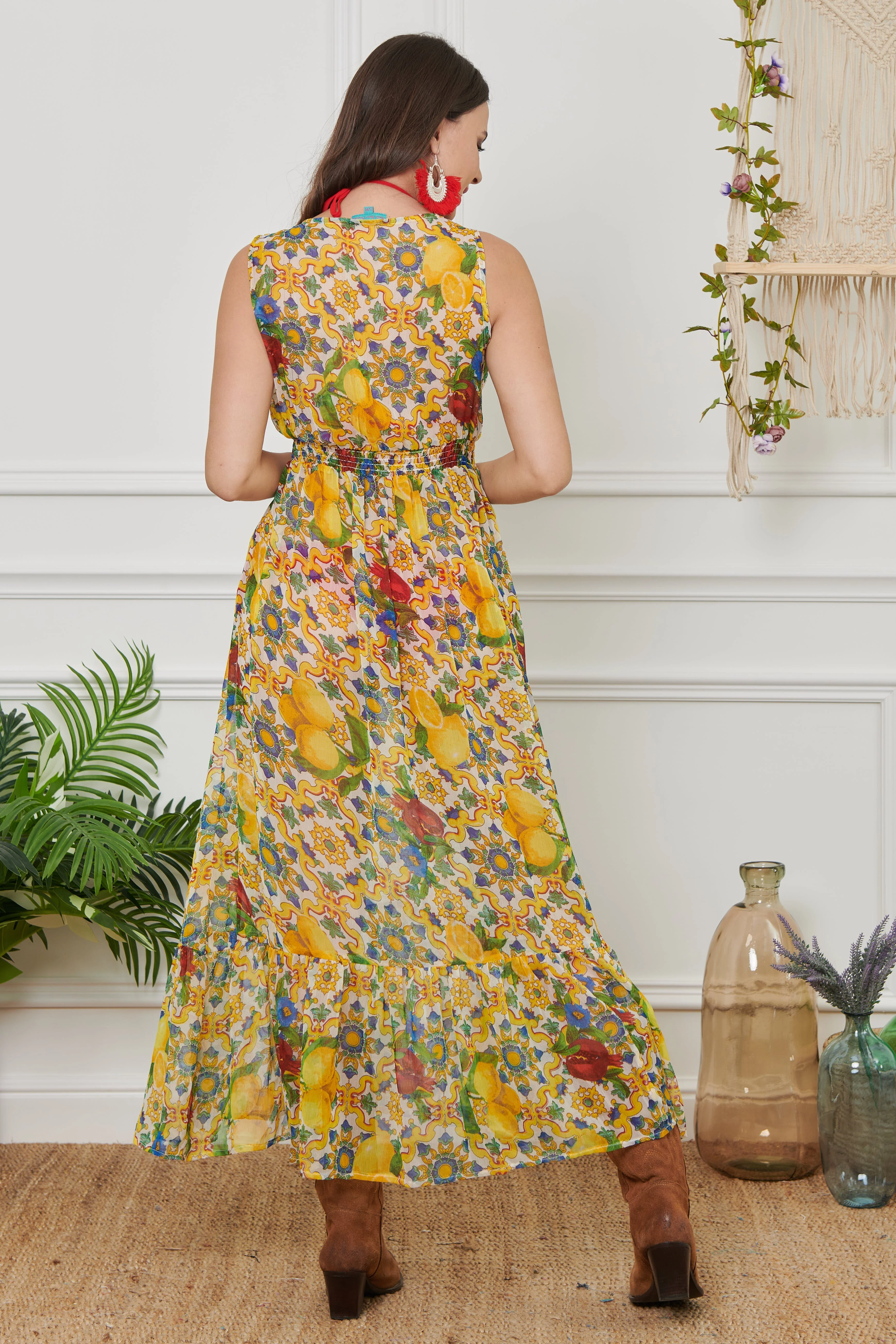 ABITO LUNGO IN CHIFFON - Image 10