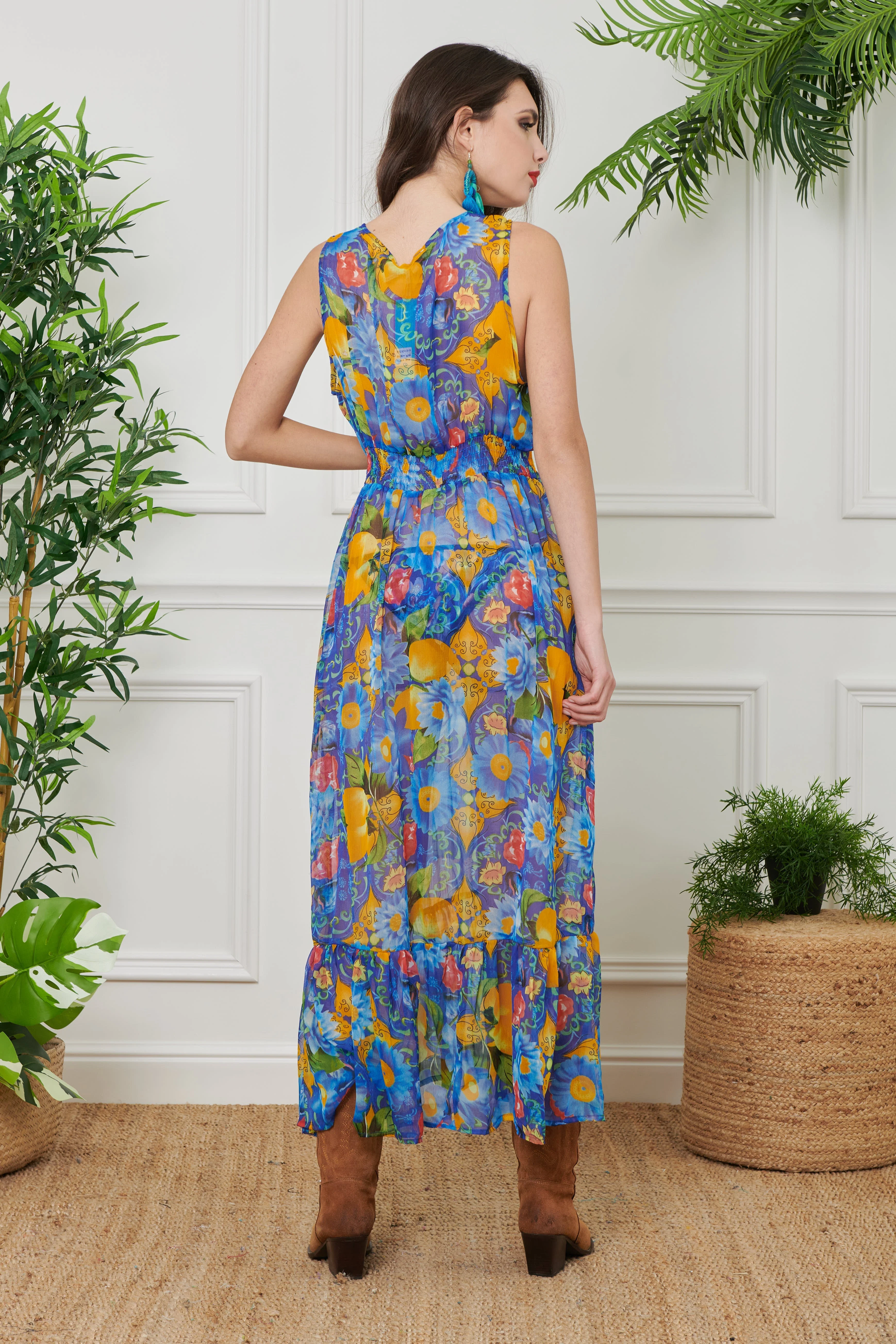 ABITO LUNGO IN CHIFFON - Image 13