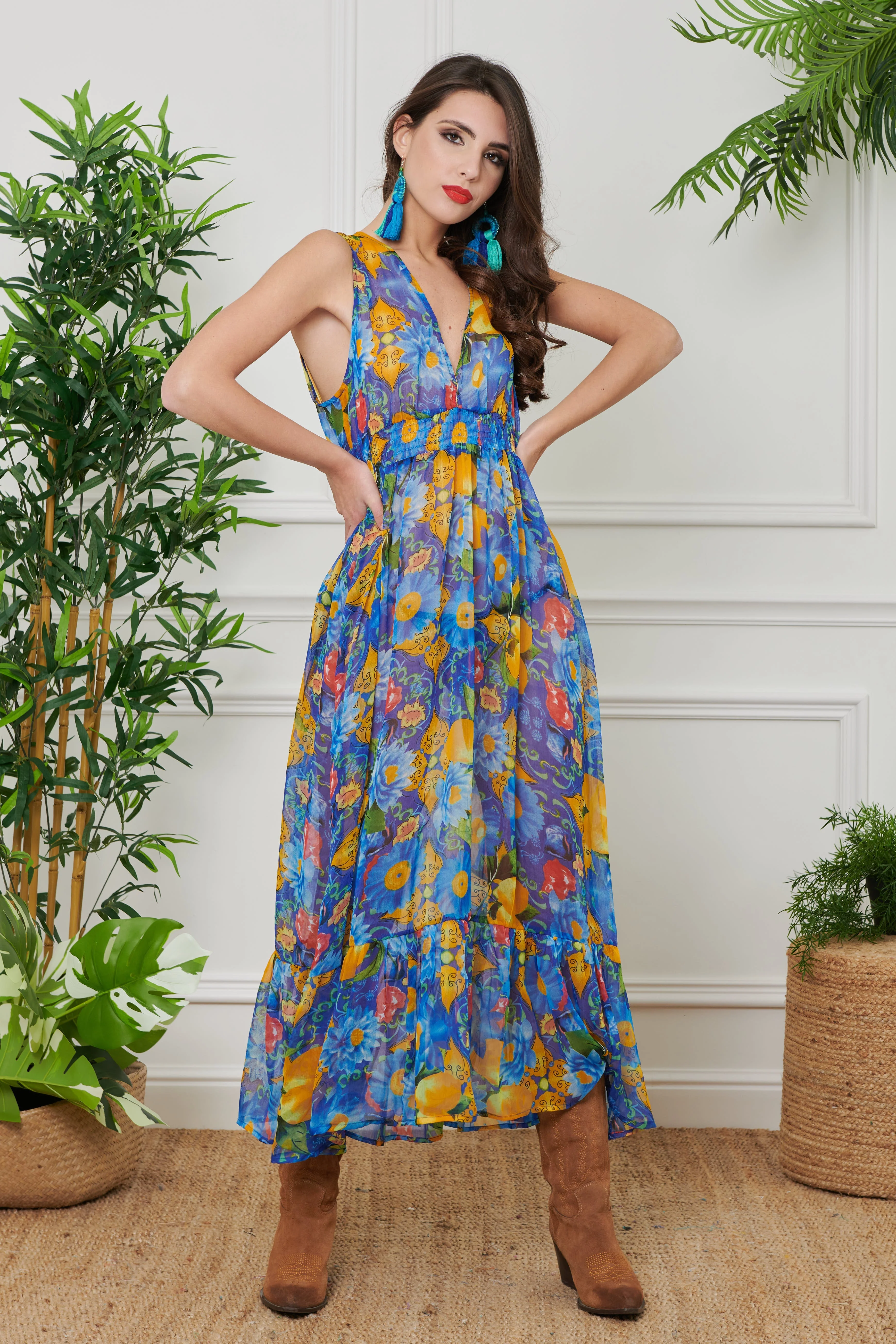 ABITO LUNGO IN CHIFFON - Image 14