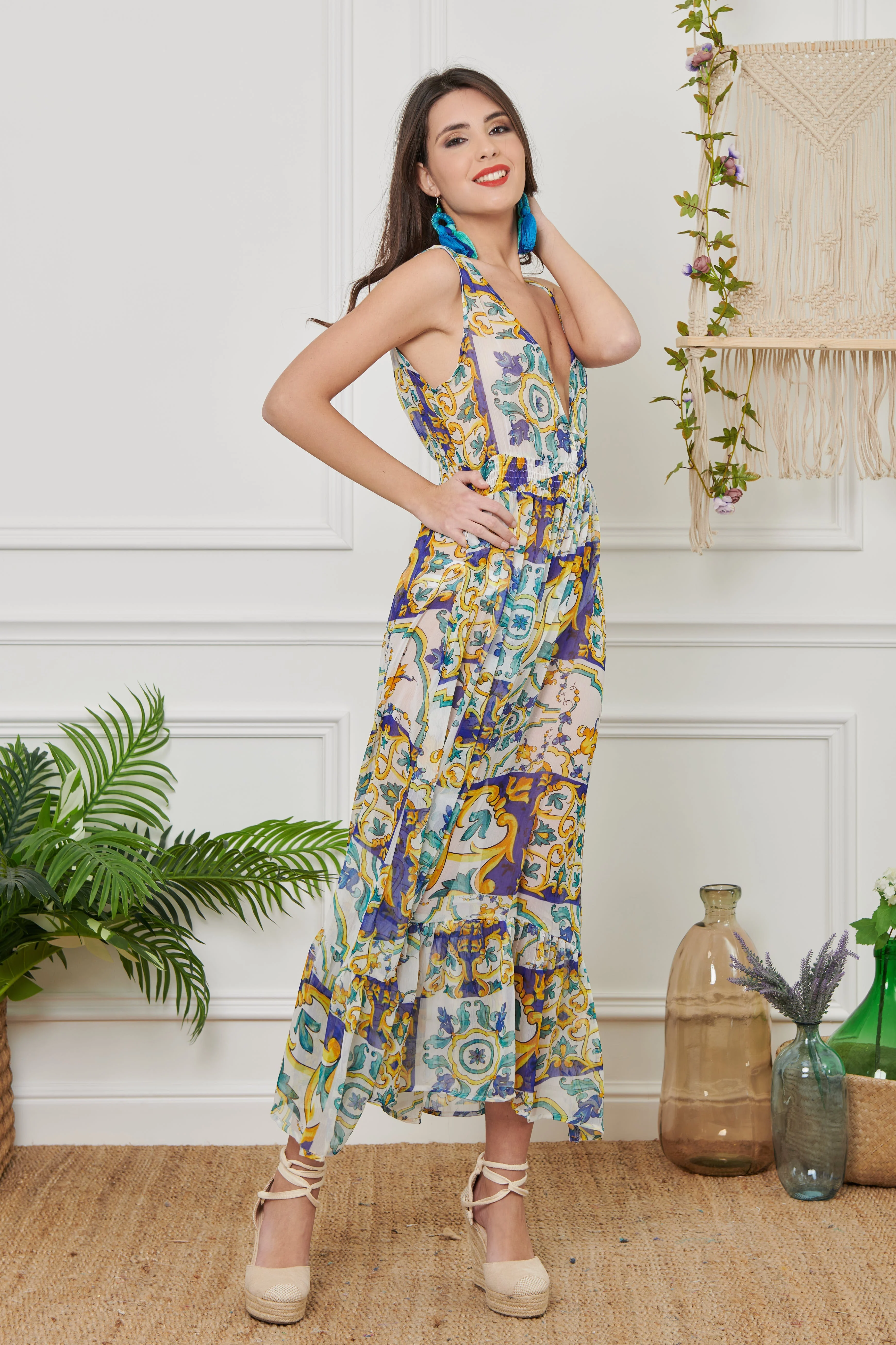 ABITO LUNGO IN CHIFFON - Image 16