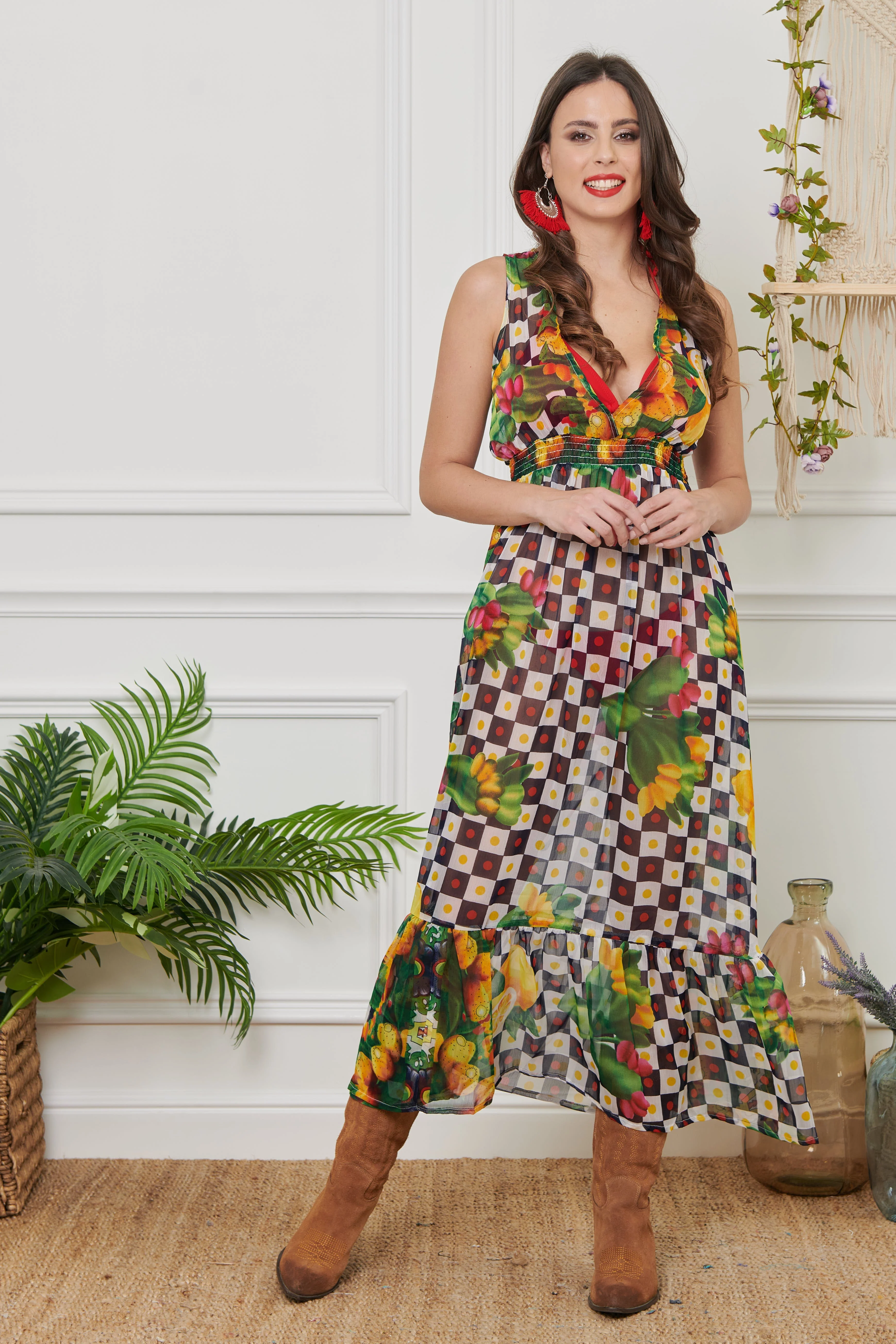 ABITO LUNGO IN CHIFFON - Image 3