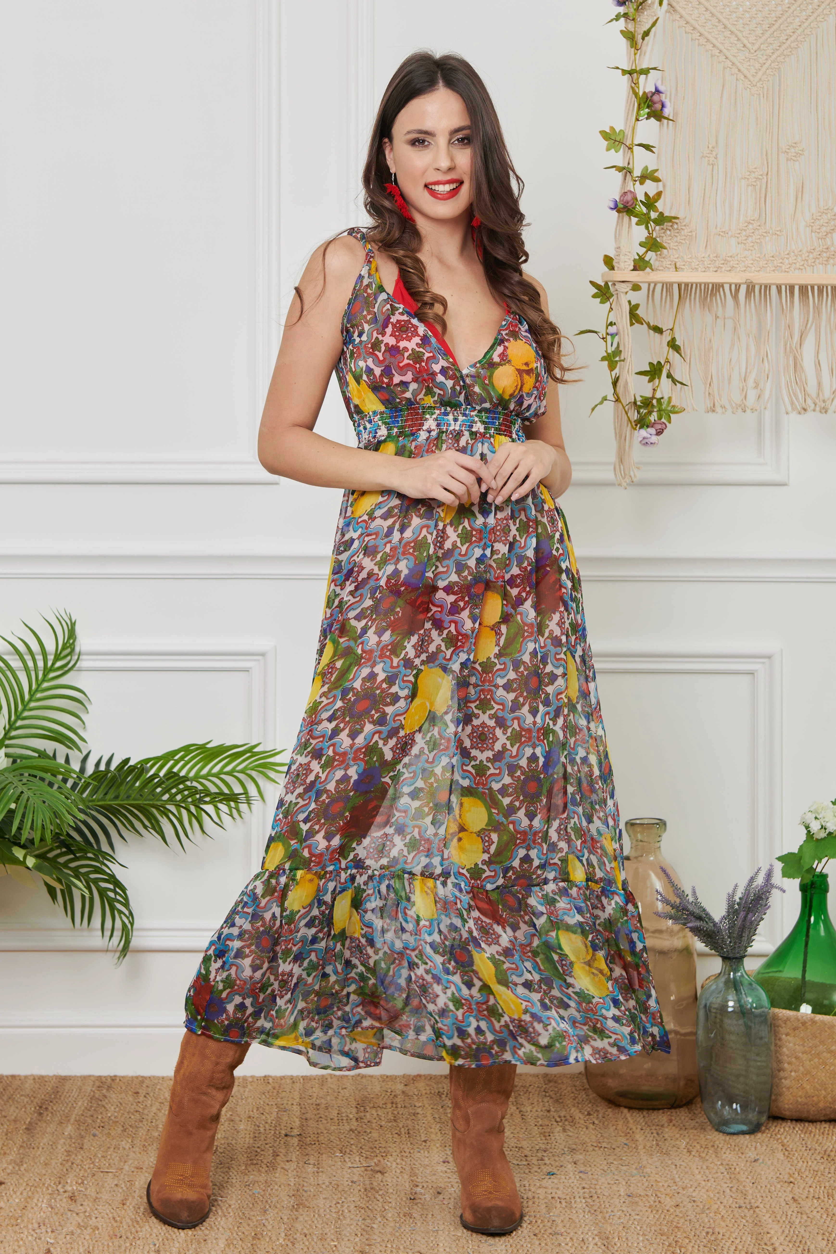 ABITO LUNGO IN CHIFFON - Image 6