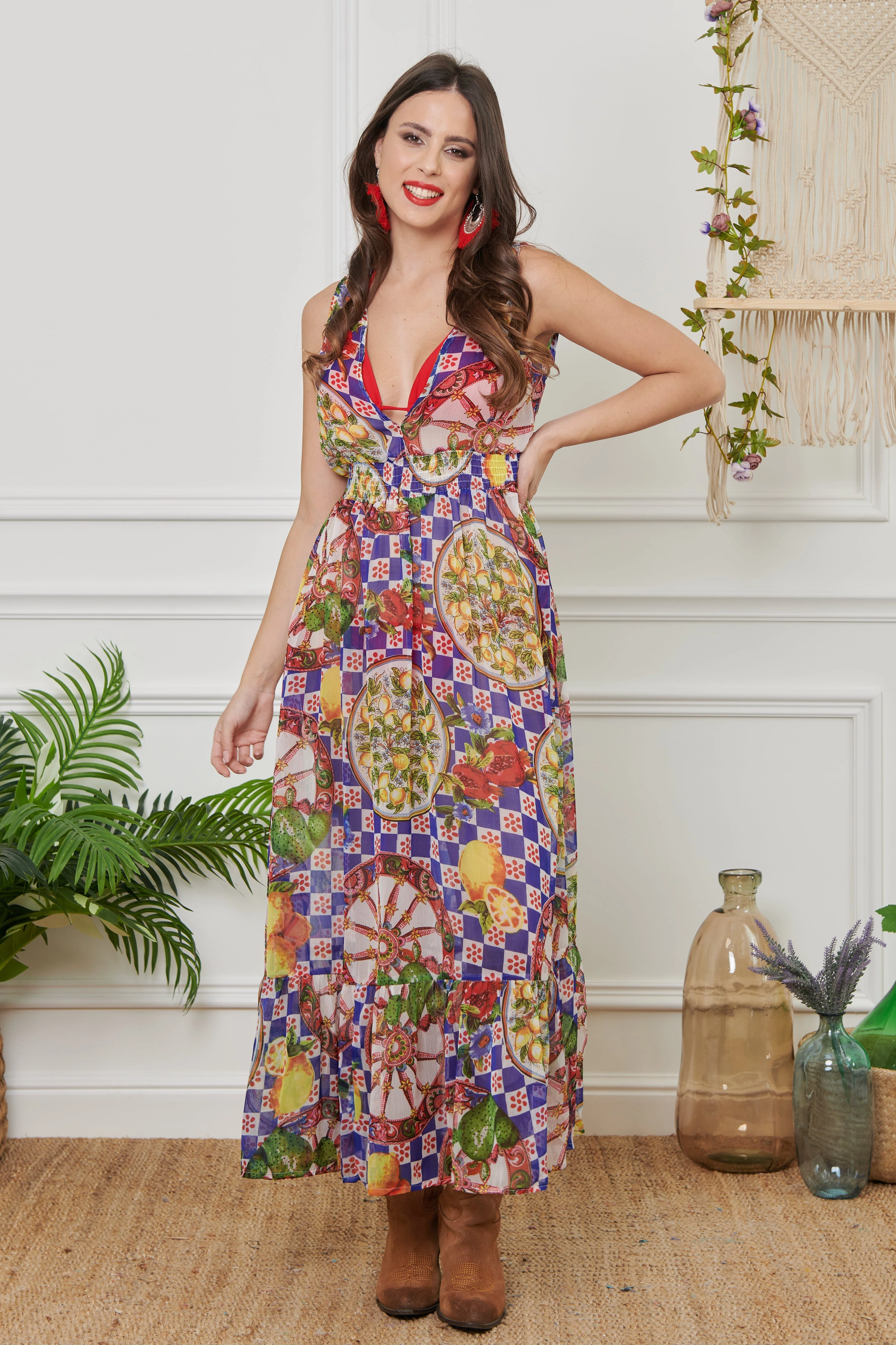 ABITO LUNGO IN CHIFFON - Image 8