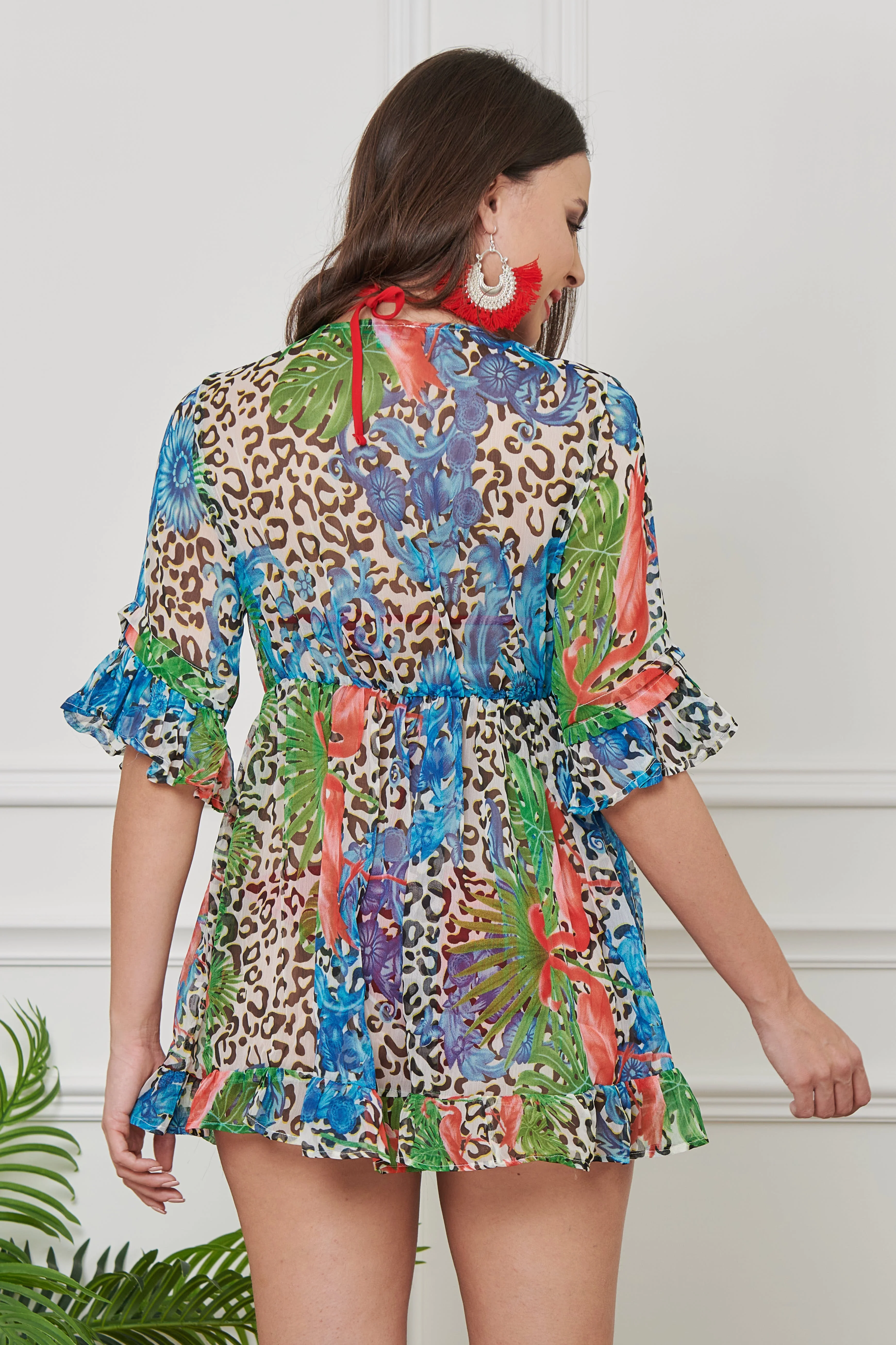 ABITO CHIFFON ROUCHES - Image 3