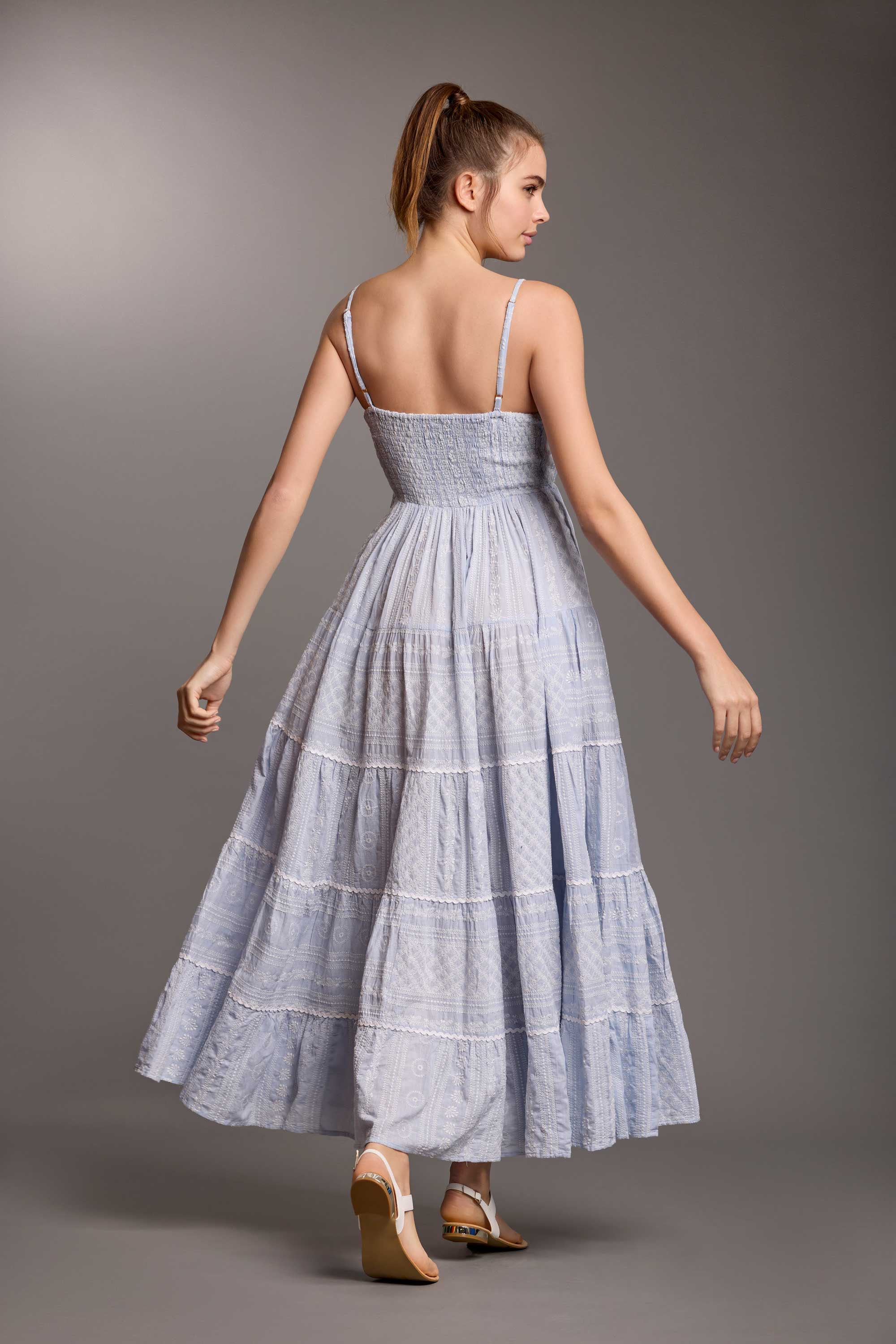 ABITO LUNGO CON SPALLINE ALYSSA - Image 4