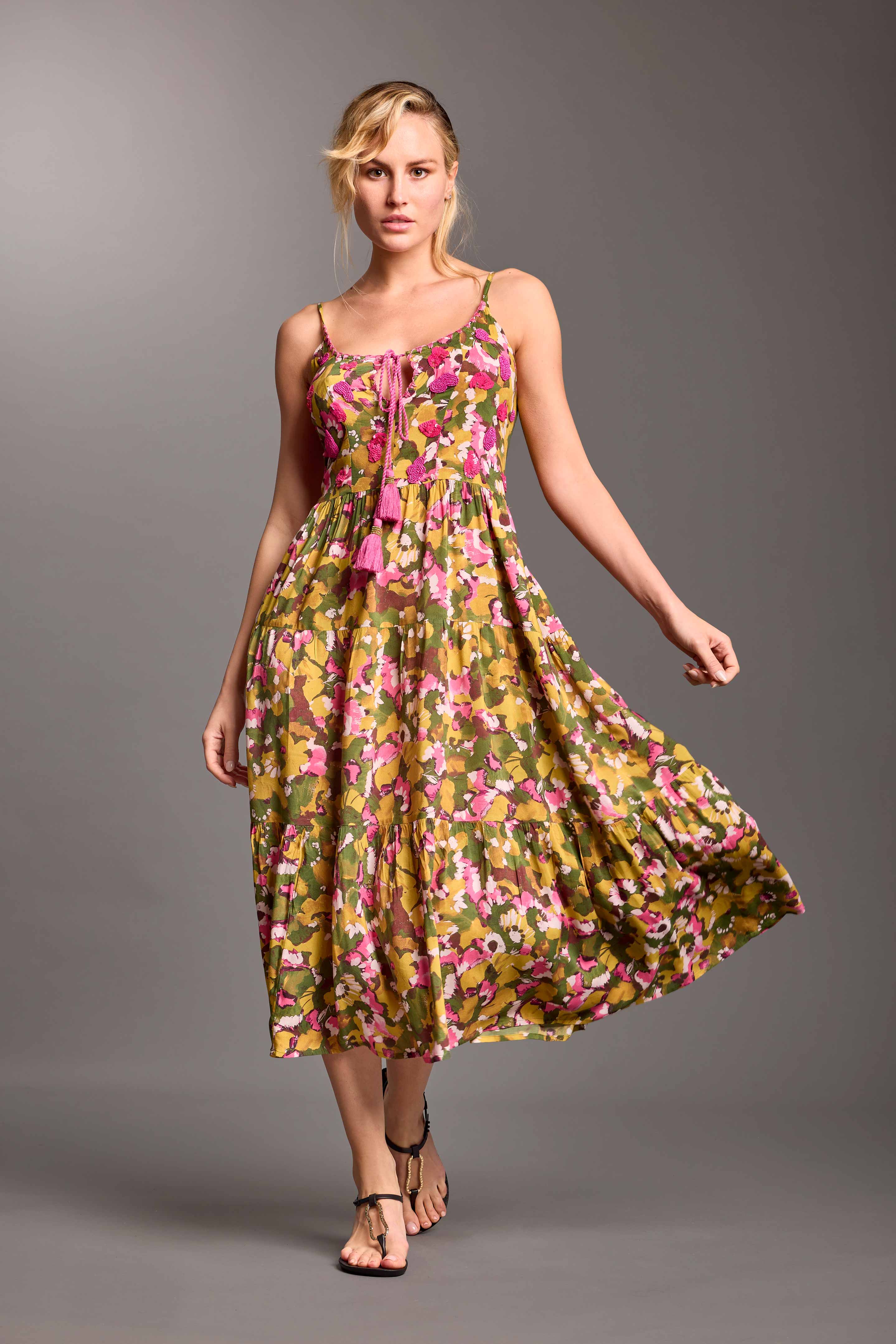 ABITO LUNGO CON SPALLINE EMILY - Image 2