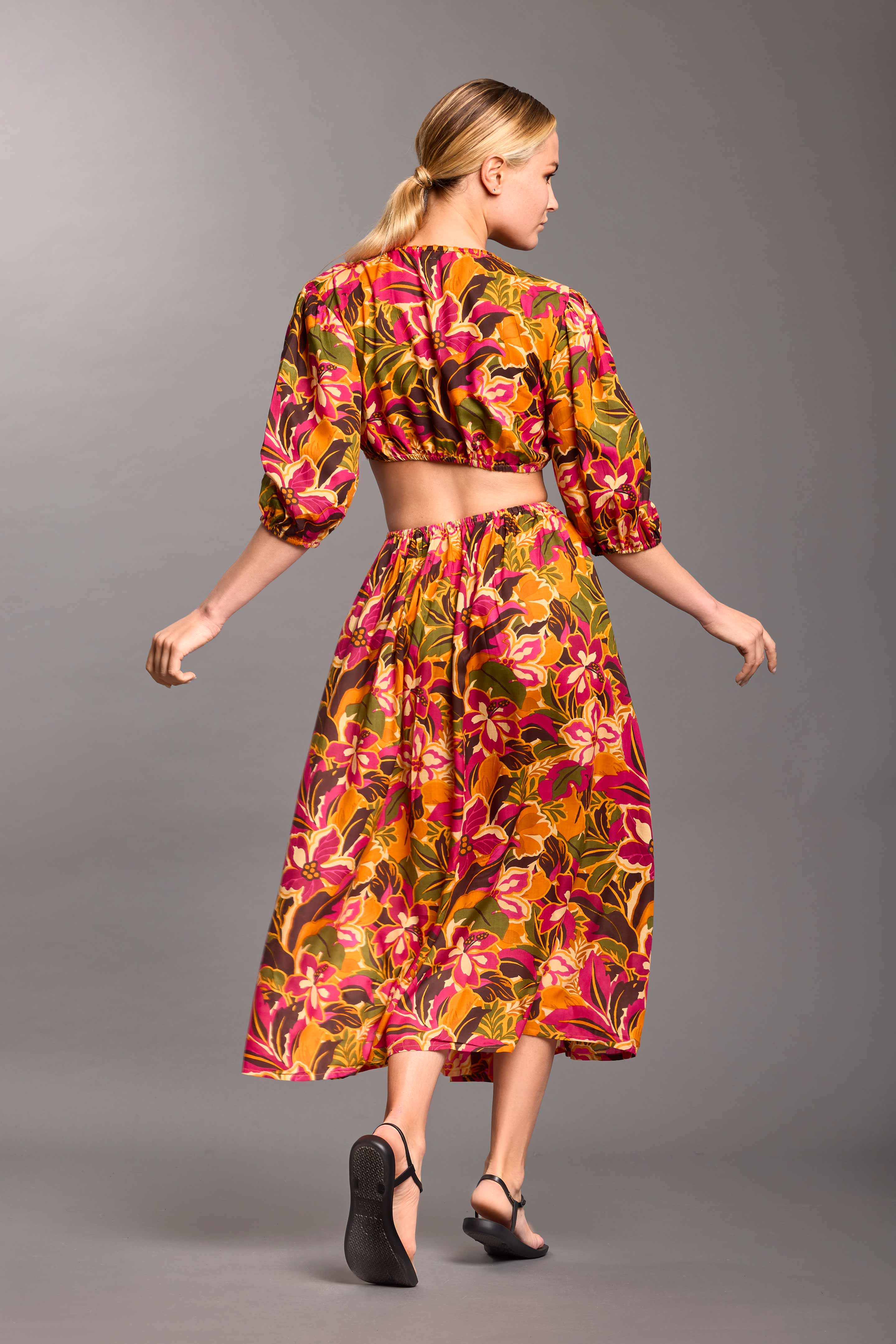 ABITO LUNGO CUT-OUT ESMERALDA - Image 3