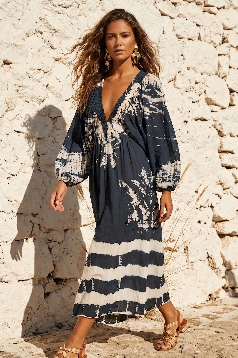 ABITO LUNGO TIE DYE