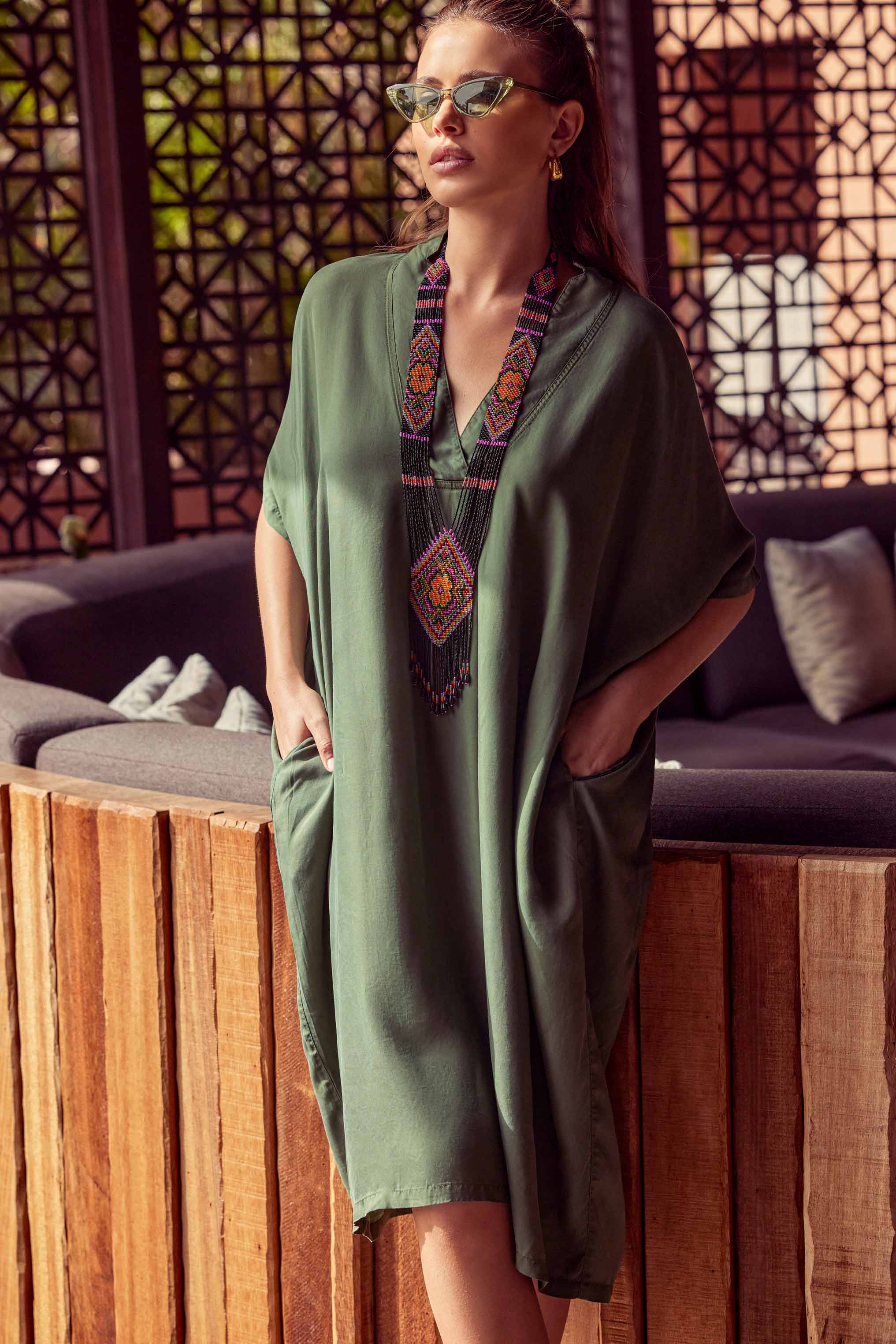 ABITO MIDI IN TENCEL DIXIE