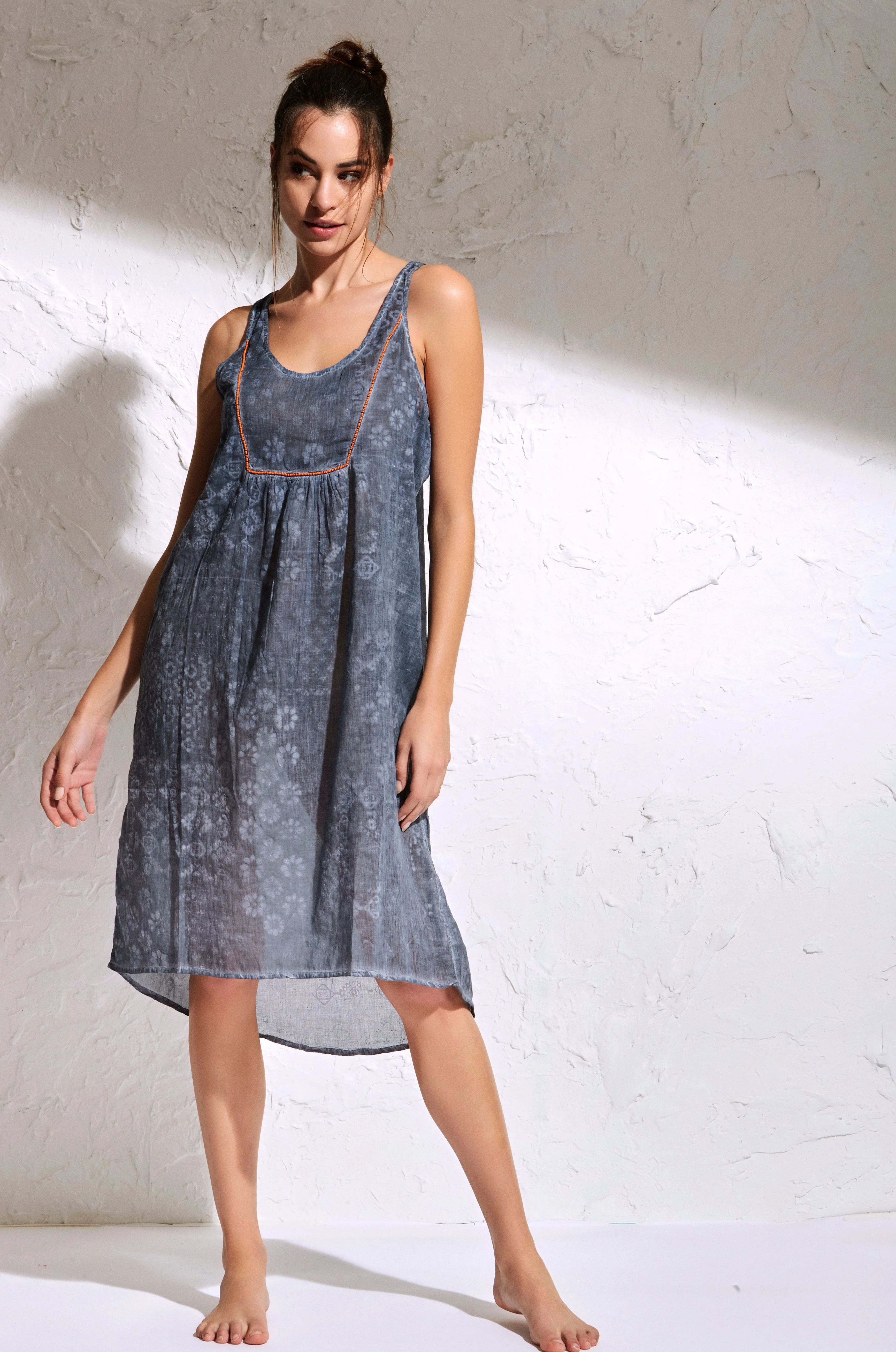ABITO SMANICATO COLORE DENIM - Image 2