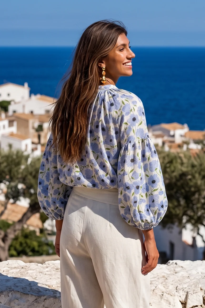 BLUSA CON MANICHE A SBUFFO - Image 2