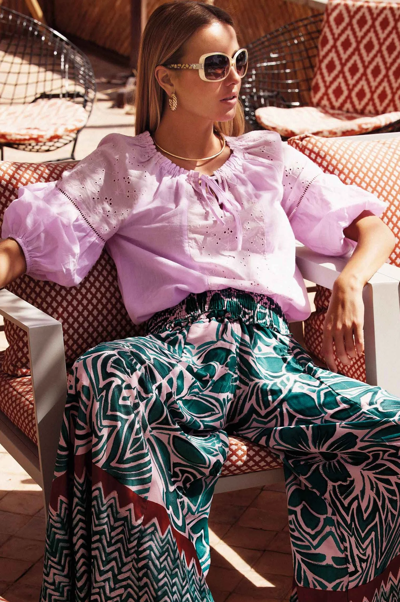 BLUSA CON RICAMI IN PIZZO PETRA - Image 4