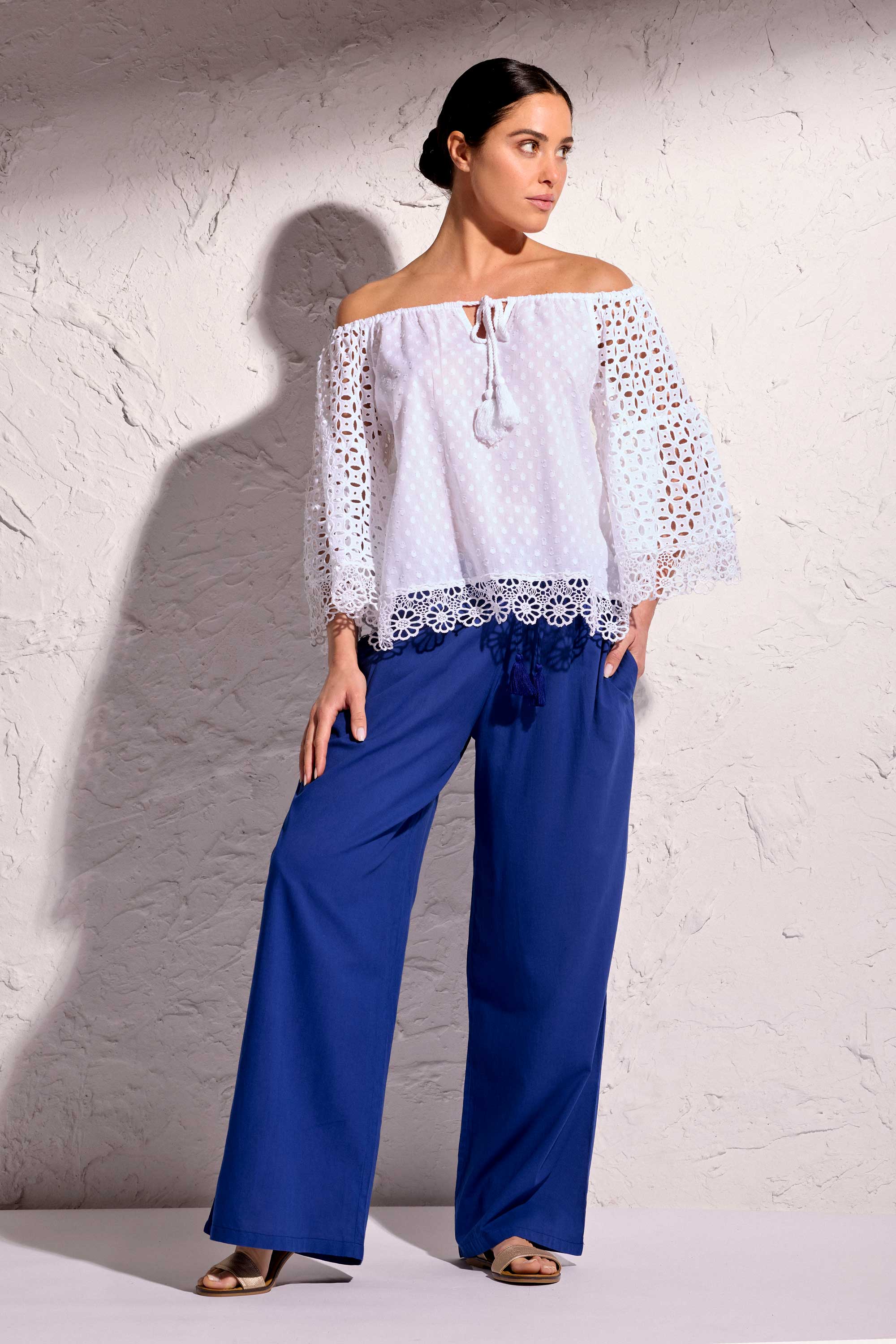 BLUSA IN PIZZO PERLA - Image 2