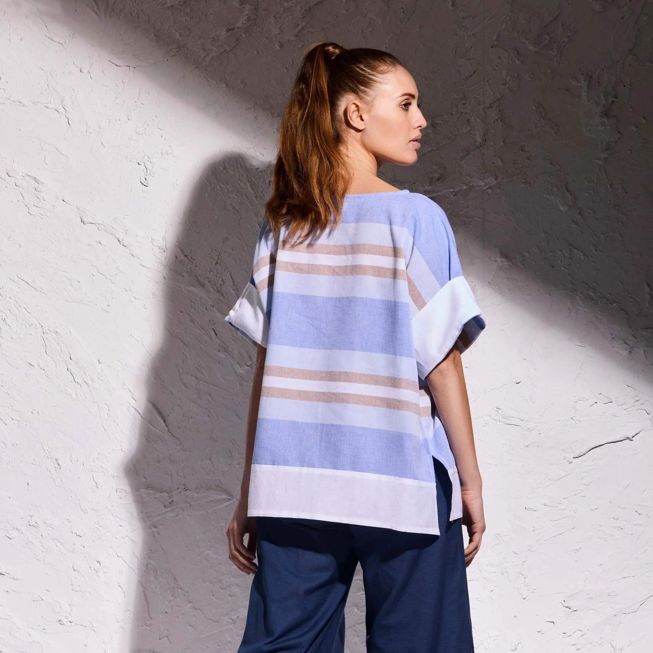 BLUSA RIGHE LINO - Image 3