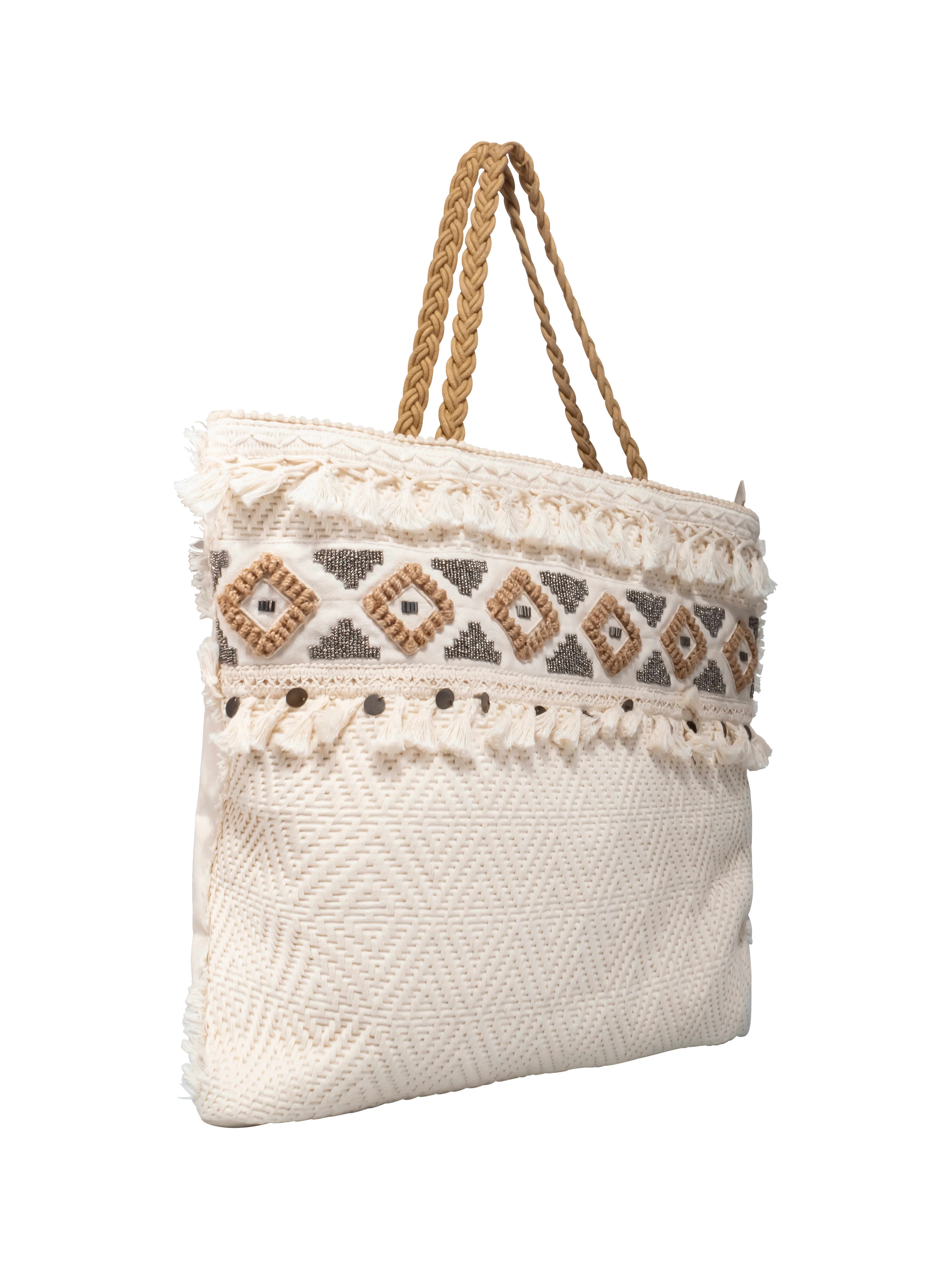 BORSA RICAMI E INTRECCI