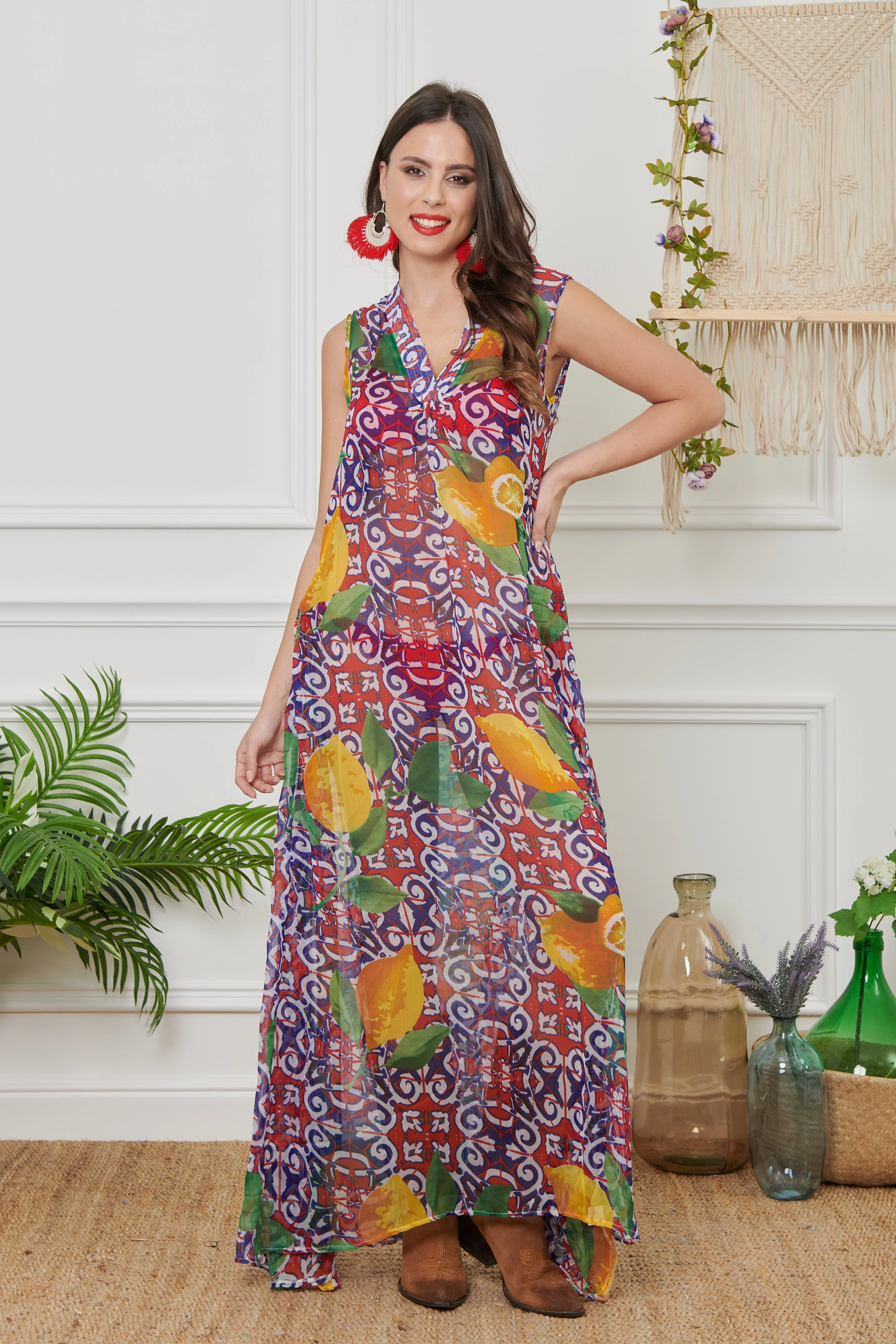CAFTANO CHIFFON LUNGO - Image 3