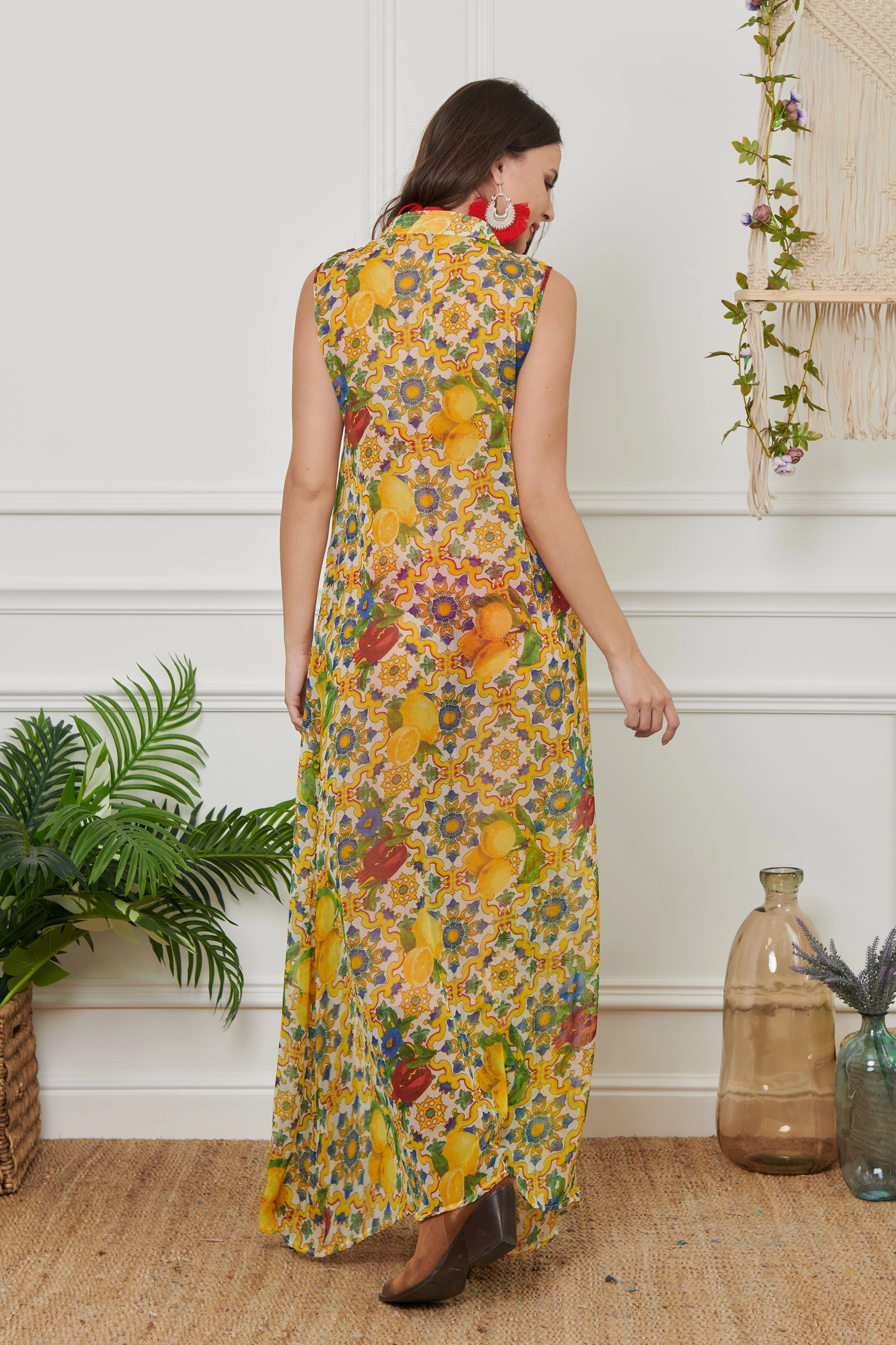 CAFTANO CHIFFON LUNGO - Image 2