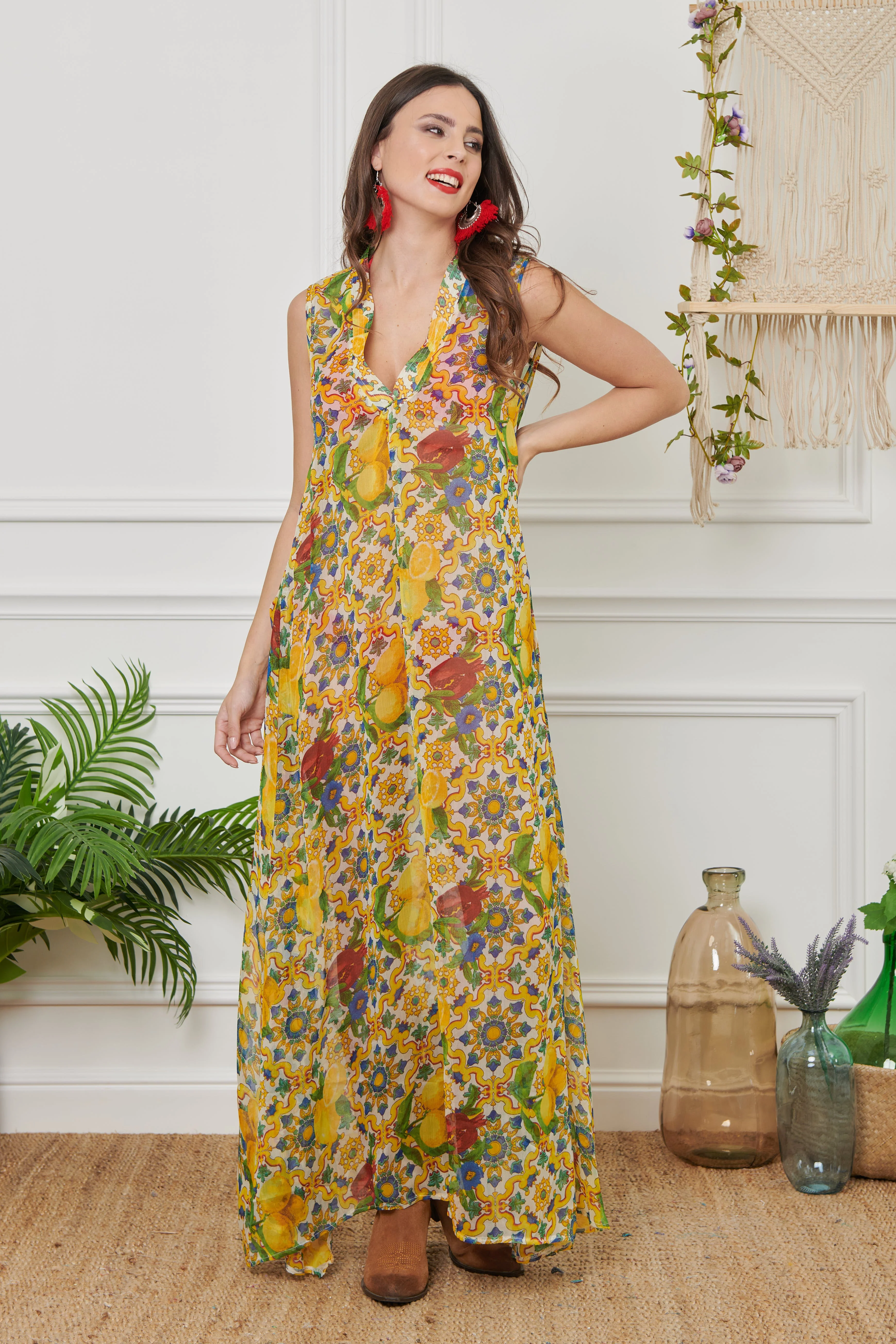 CAFTANO CHIFFON LUNGO - Image 3