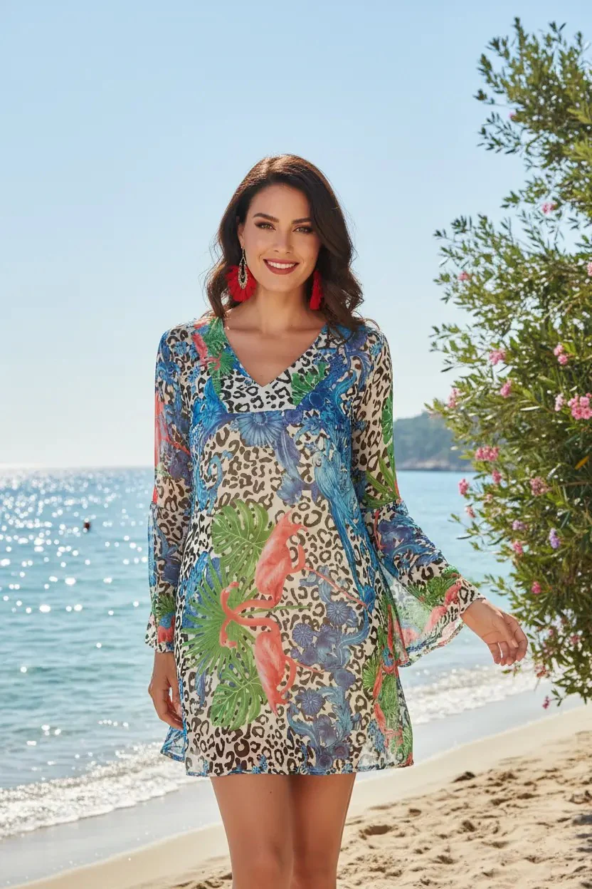 CAFTANO IN CHIFFON LEGGERO - Image 12