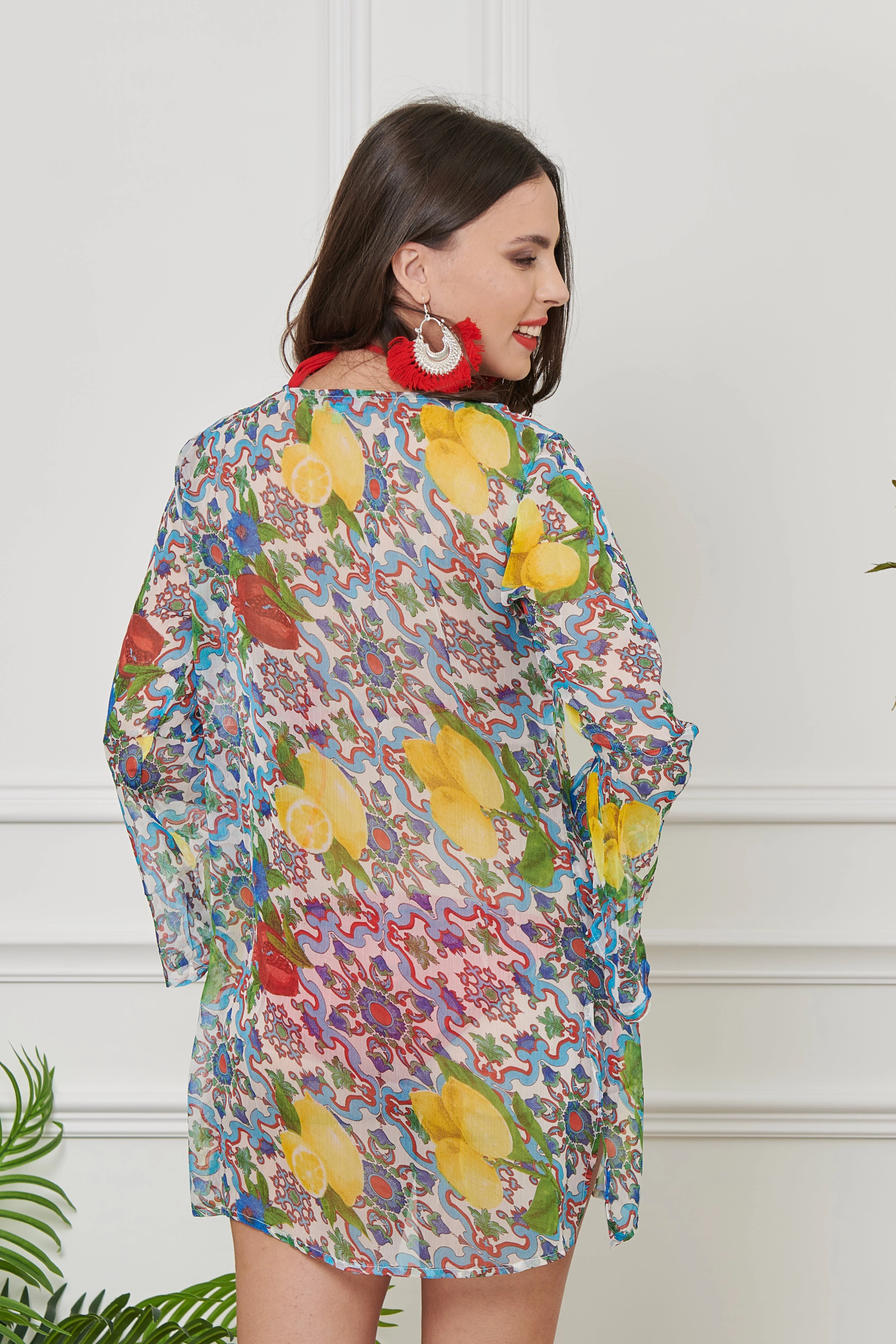 CAFTANO IN CHIFFON LEGGERO - Image 5