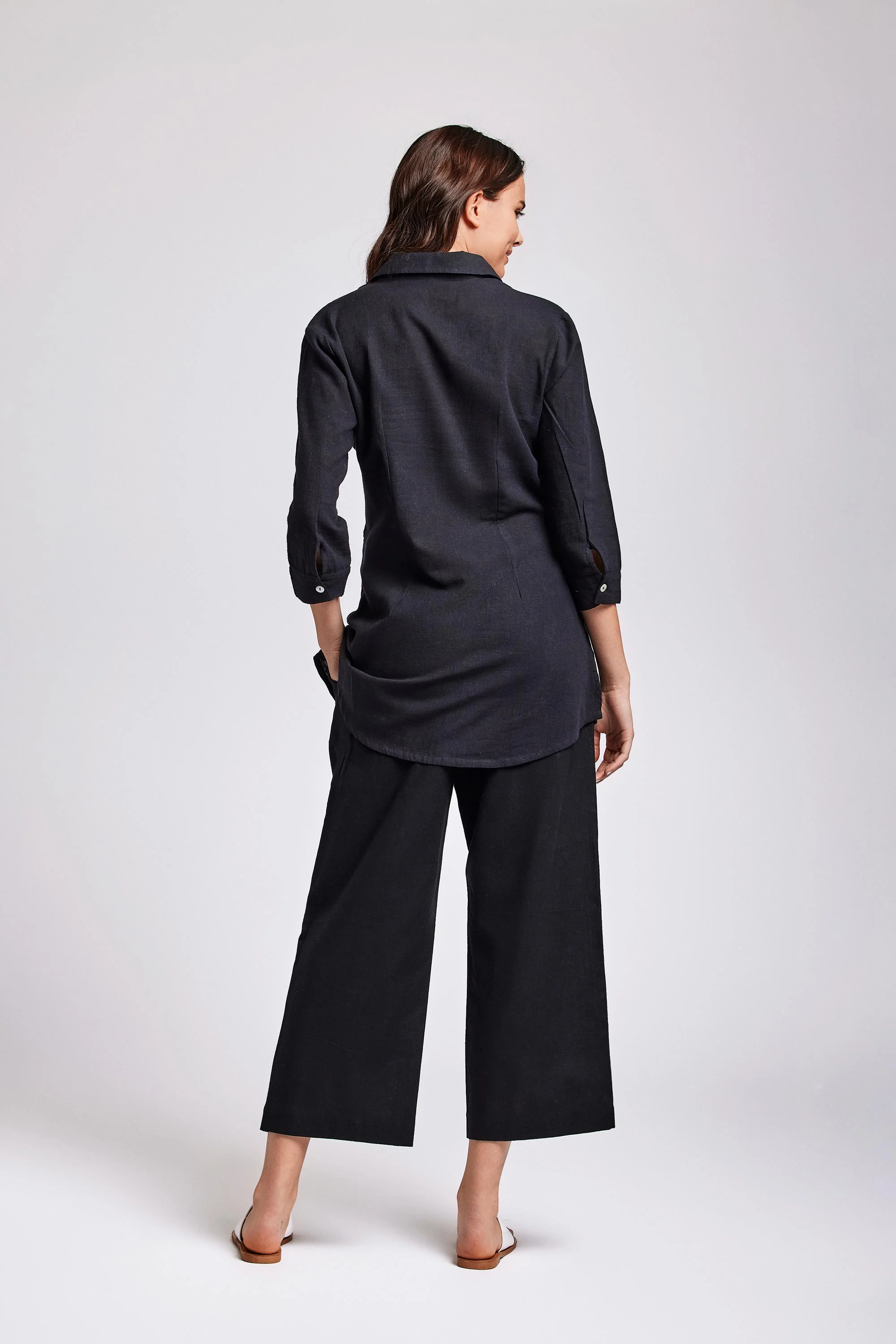 CAMICIA ABITO IN MISTO LINO - Image 3