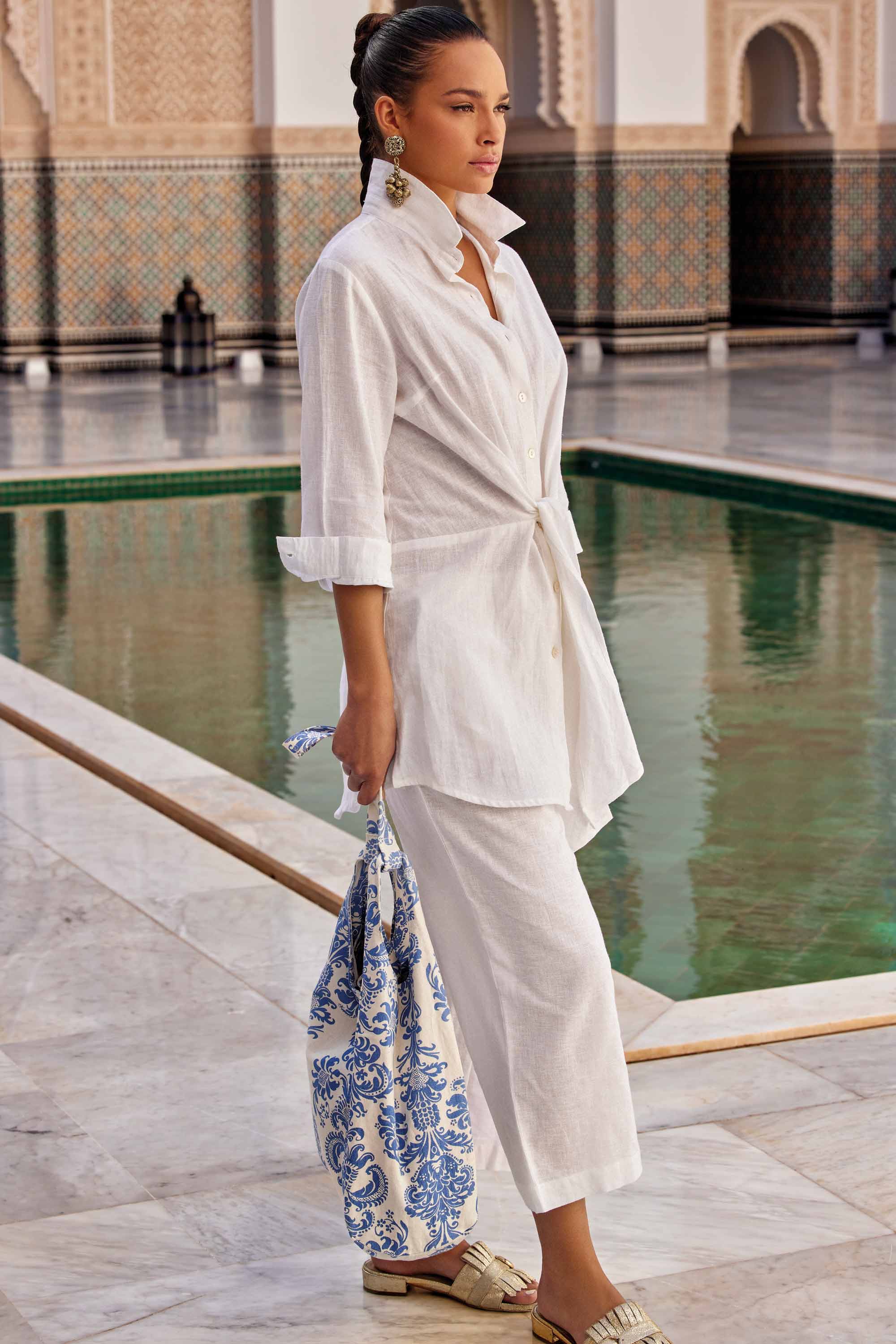 CAMICIA ABITO IN MISTO LINO - Image 4