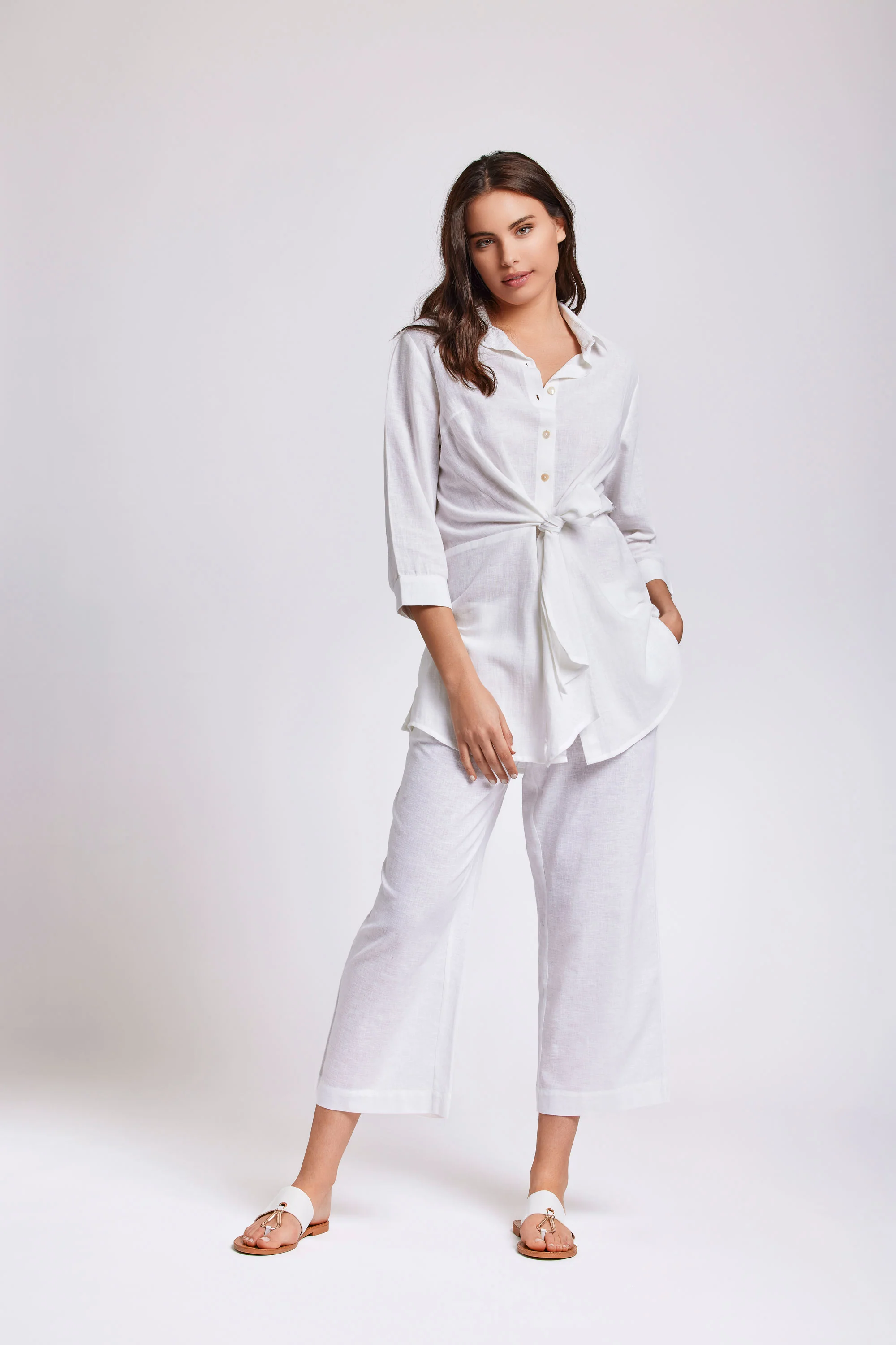 CAMICIA ABITO IN MISTO LINO - Image 6