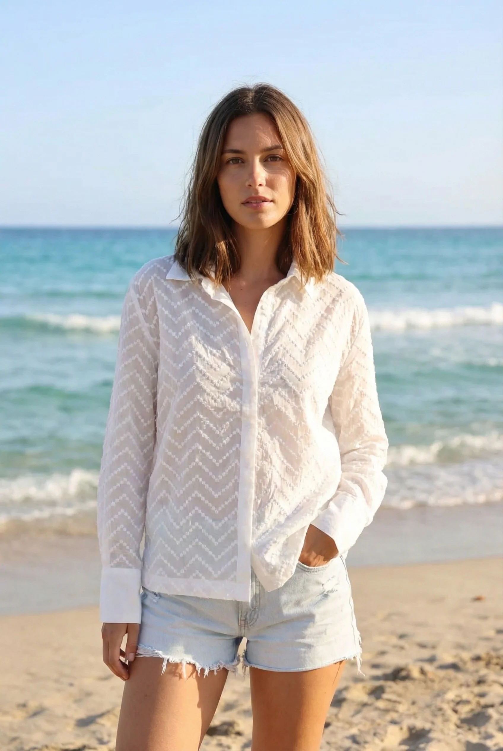CAMICIA BIANCA RICAMATA - Image 2