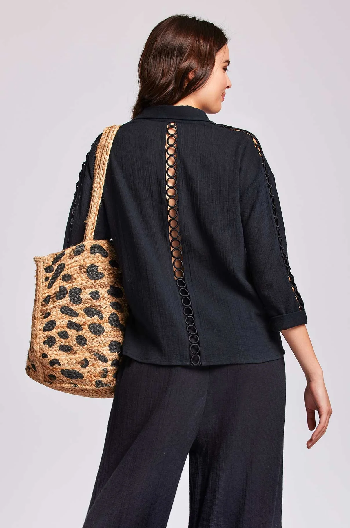 CAMICIA CON MERLETTO INTARSIATO - Image 8