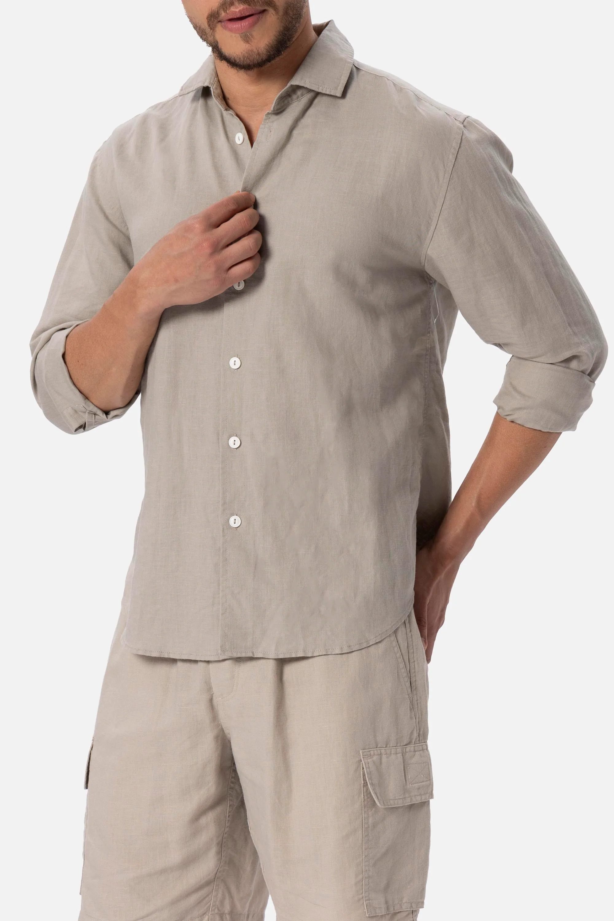 CAMICIA IN LINO LEON - Image 4