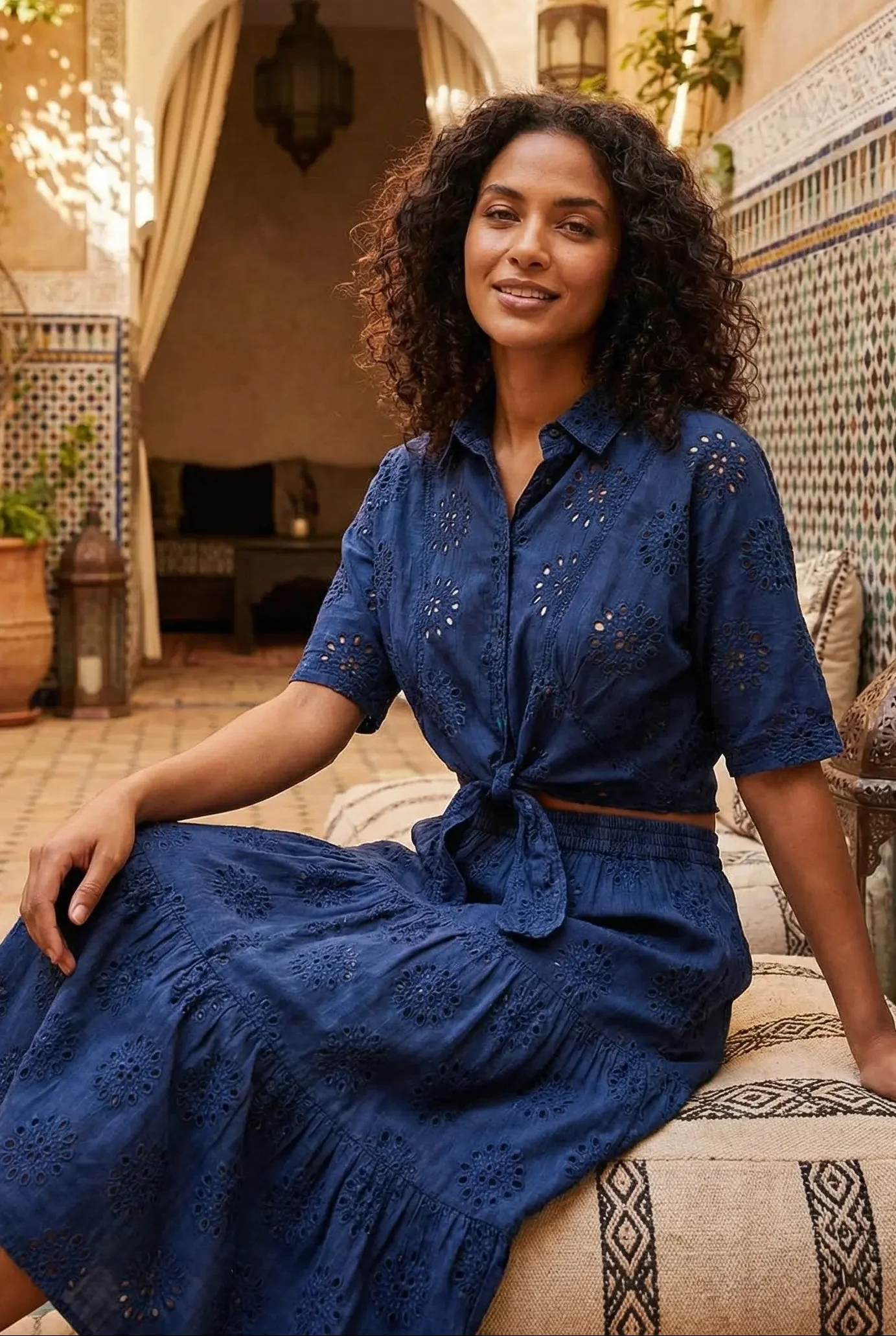 CAMICIA IN PIZZO SANGALLO DORA
