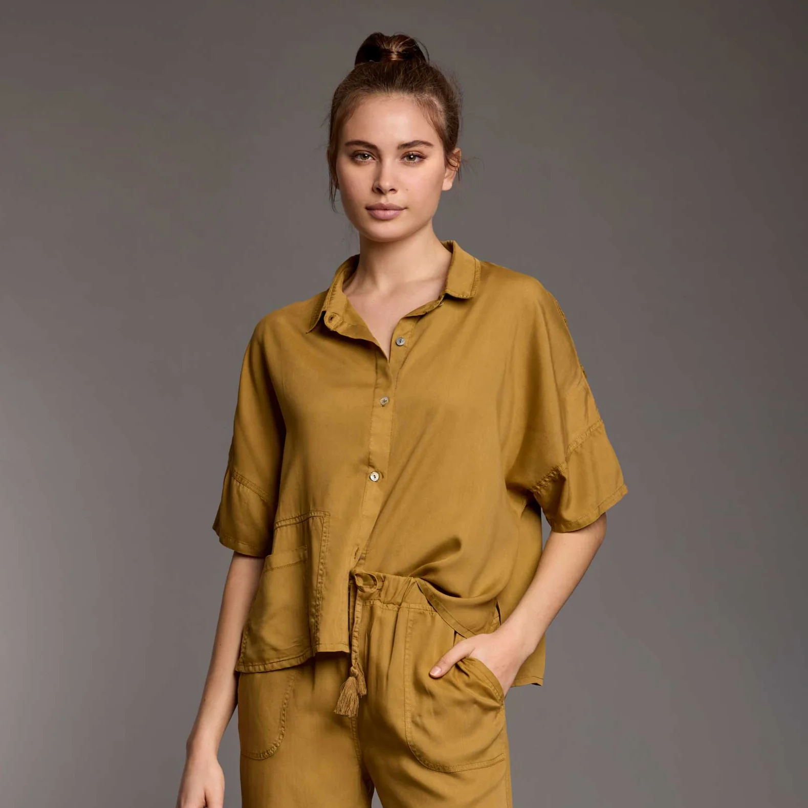 CAMICIA IN TENCEL CLARA - Image 11