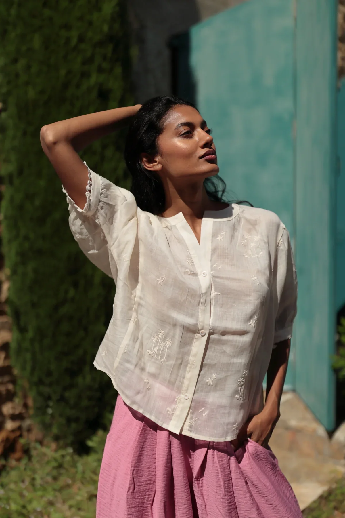 CAMICIA IN TESSUTO VEGETALE SOSTENIBILE