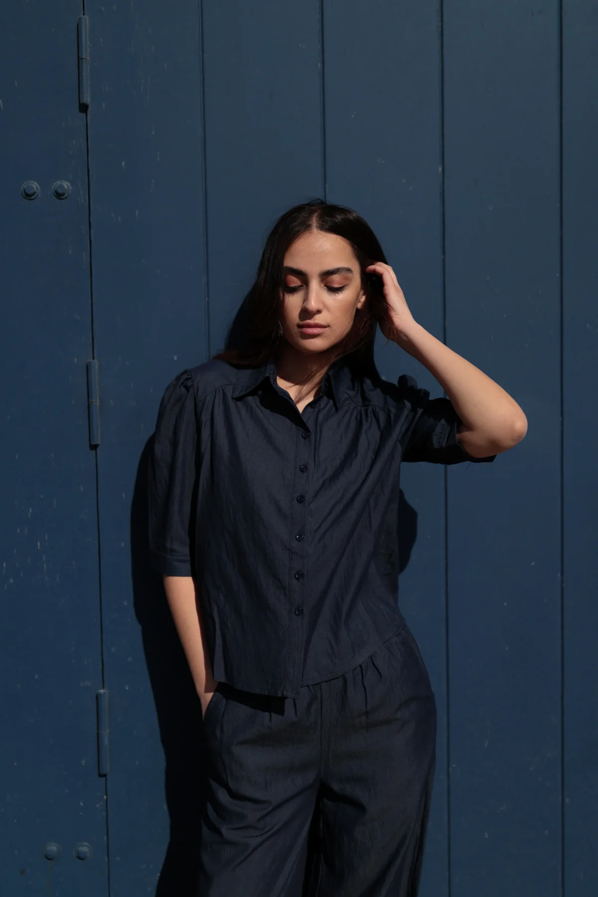 CAMICIA IN TINTA UNITA - Image 2