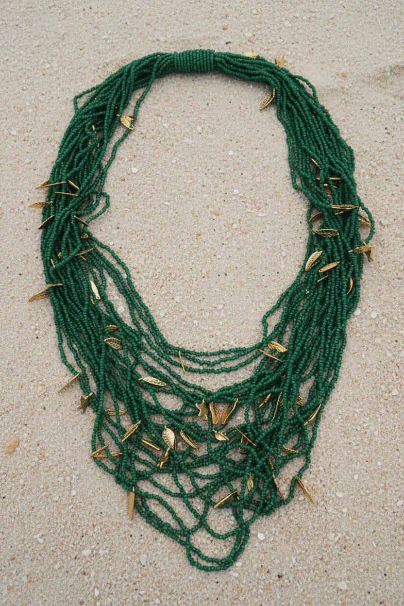 COLLANA MULTIFILI E FOGLIOLINE - Image 10