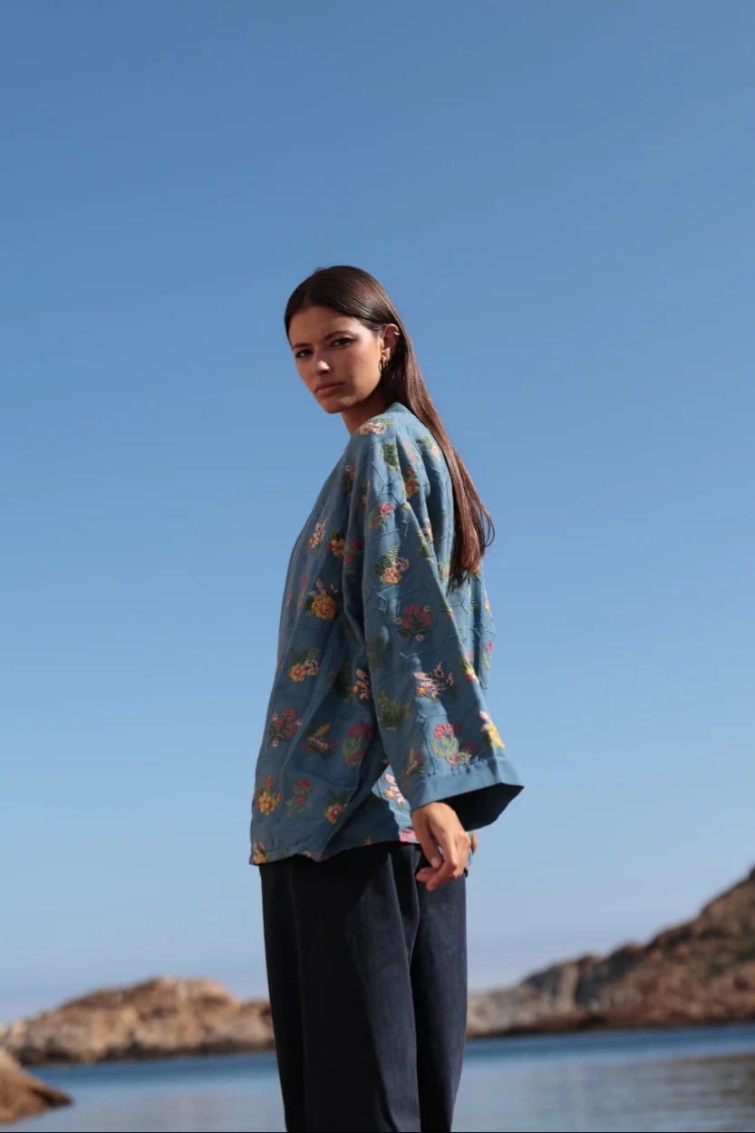 GIACCA KIMONO FANTASIA FIORI - Image 2