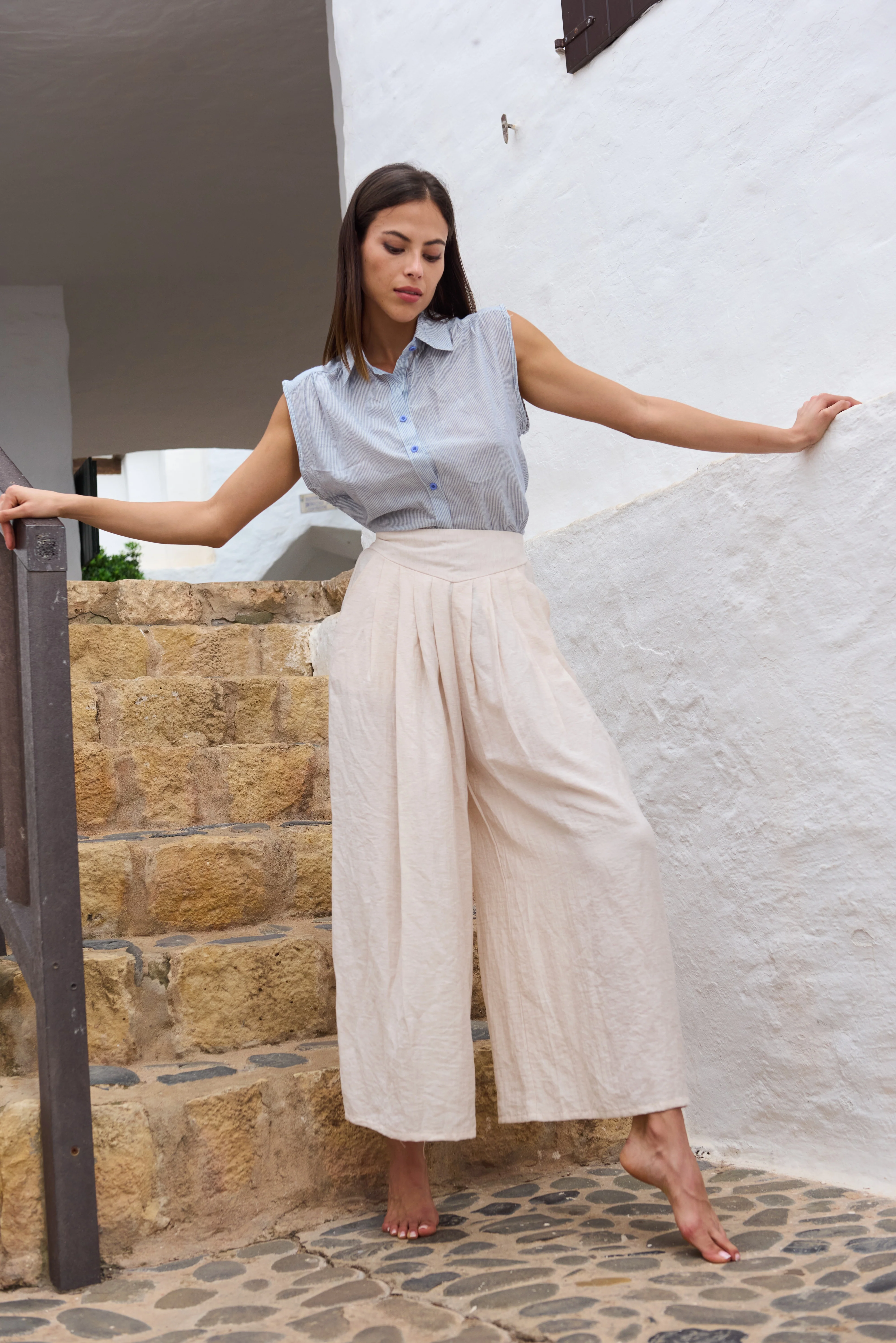 PANTALONE IN MISTO LINO - Image 12