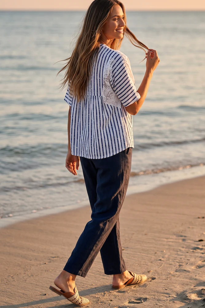 PANTALONE IN PURO LINO - Image 2