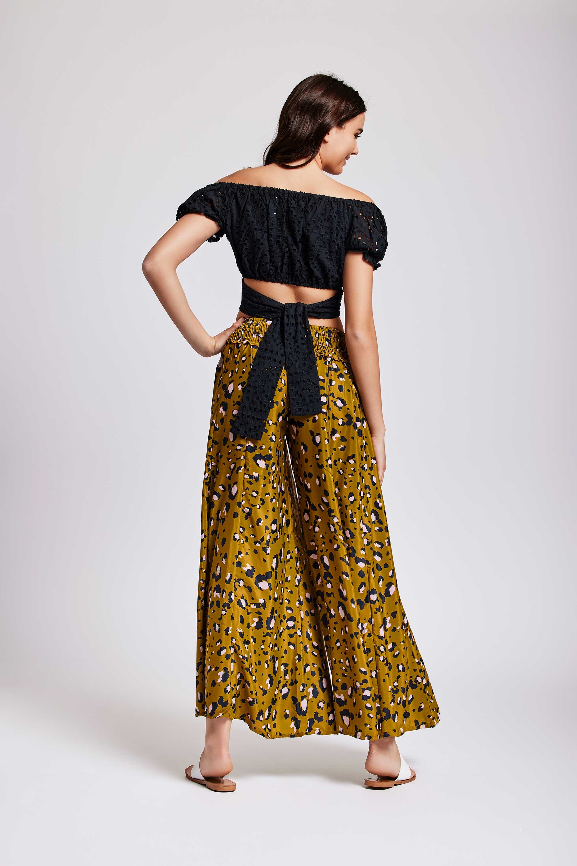PANTALONE PALAZZO MACULATO CACHI - Image 4
