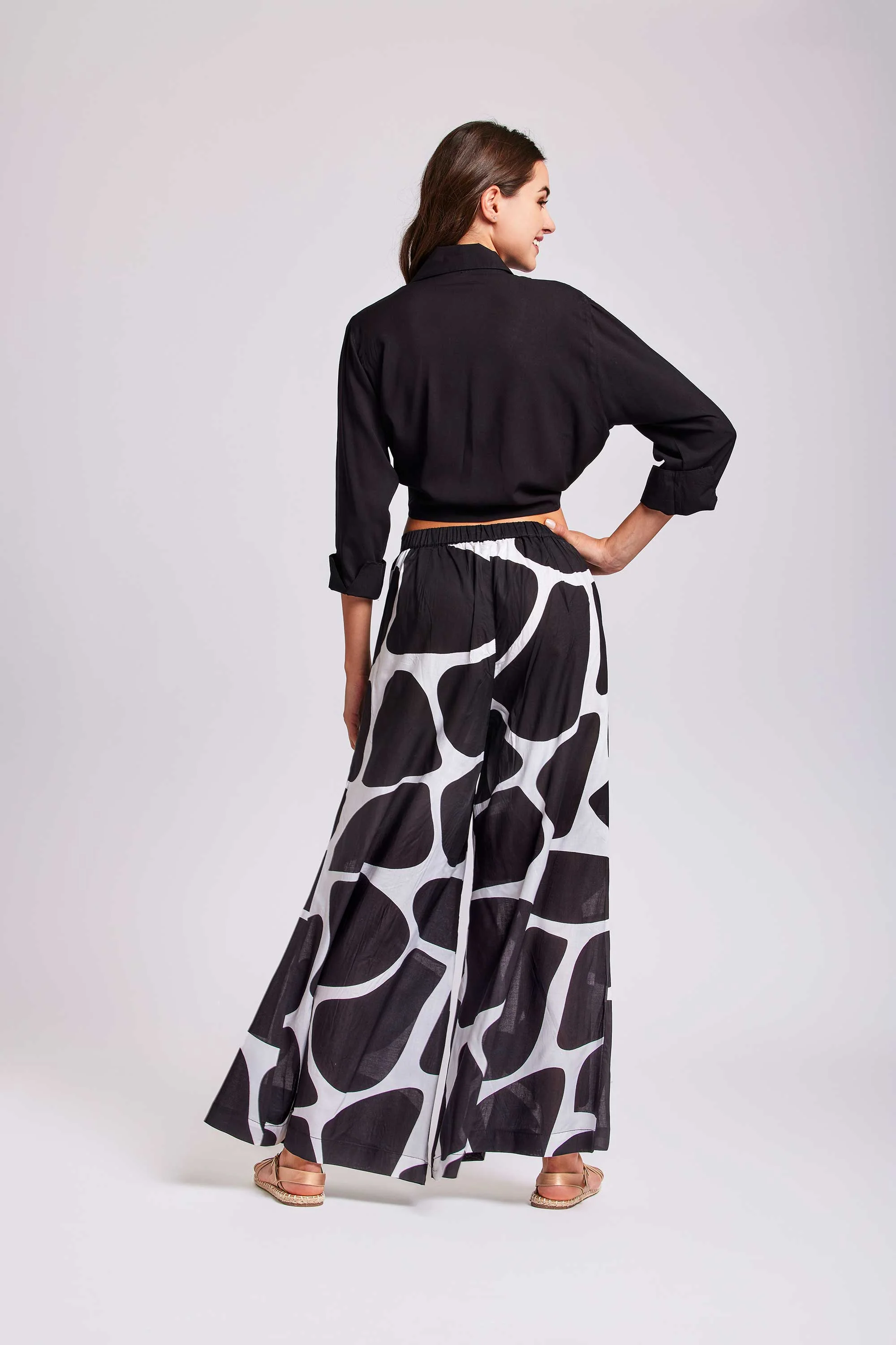PANTALONI A GAMBA LARGA CAMELIA - Image 3