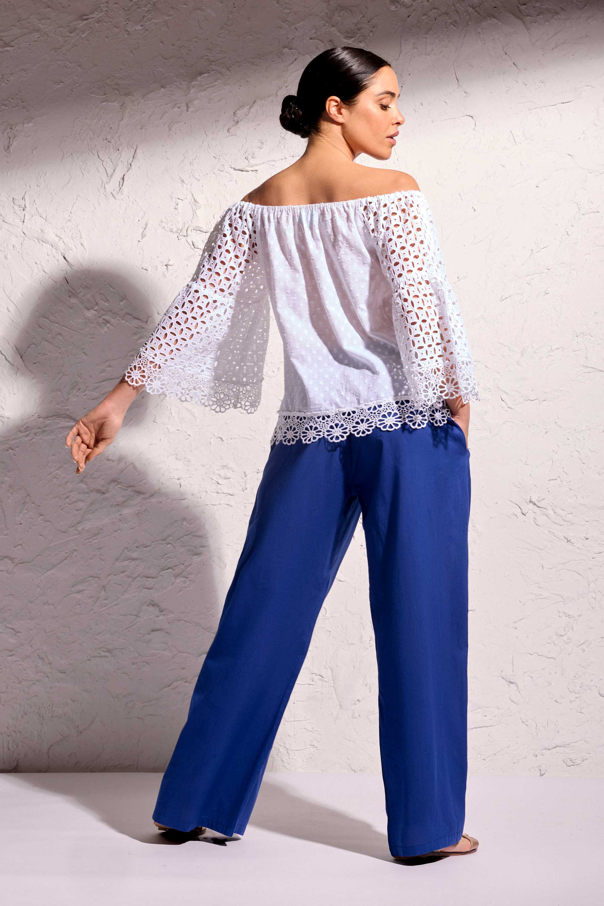 PANTALONI A GAMBA LARGA PERLA - Image 3