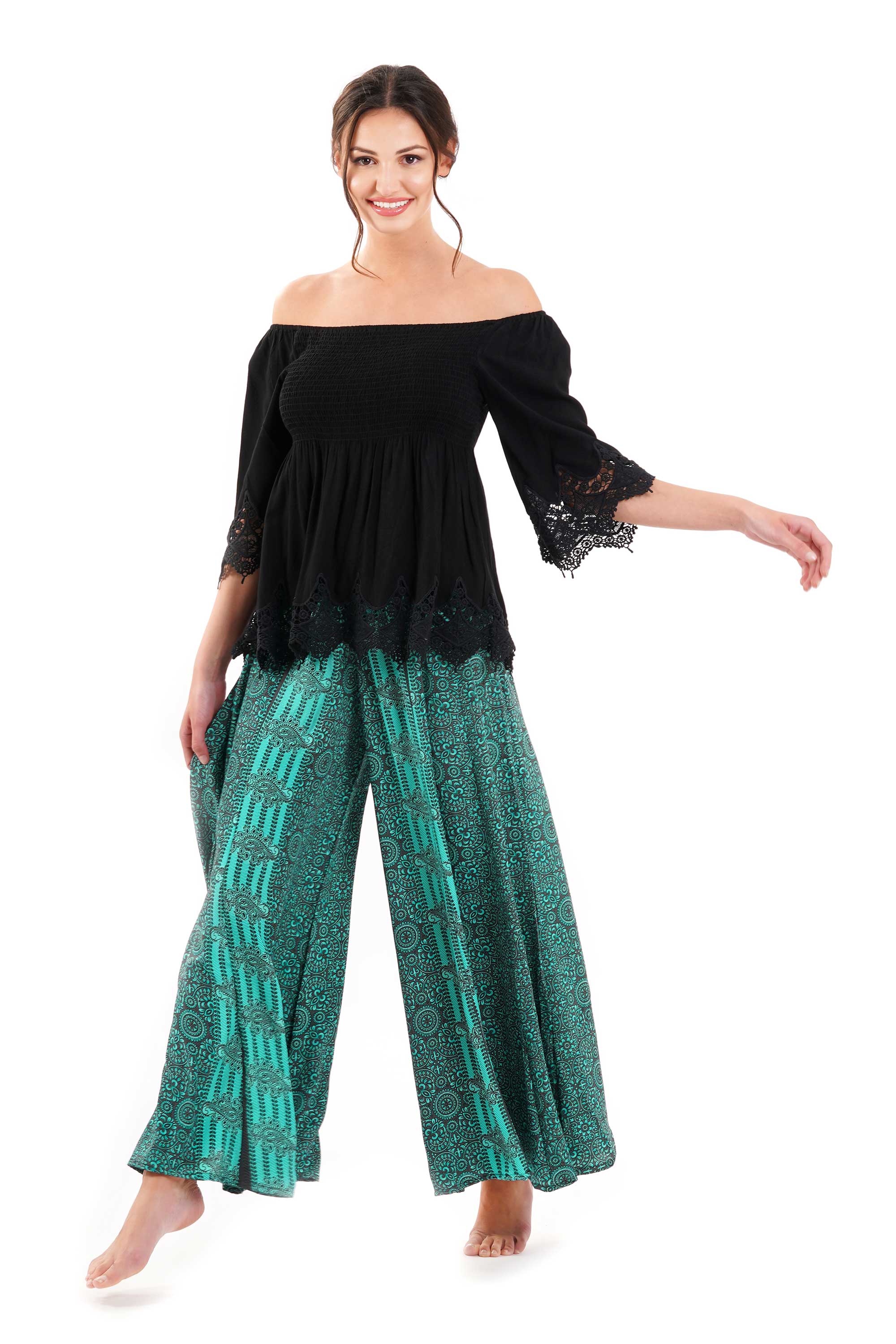 PANTALONI A GAMBA LARGA SANDY - Image 3