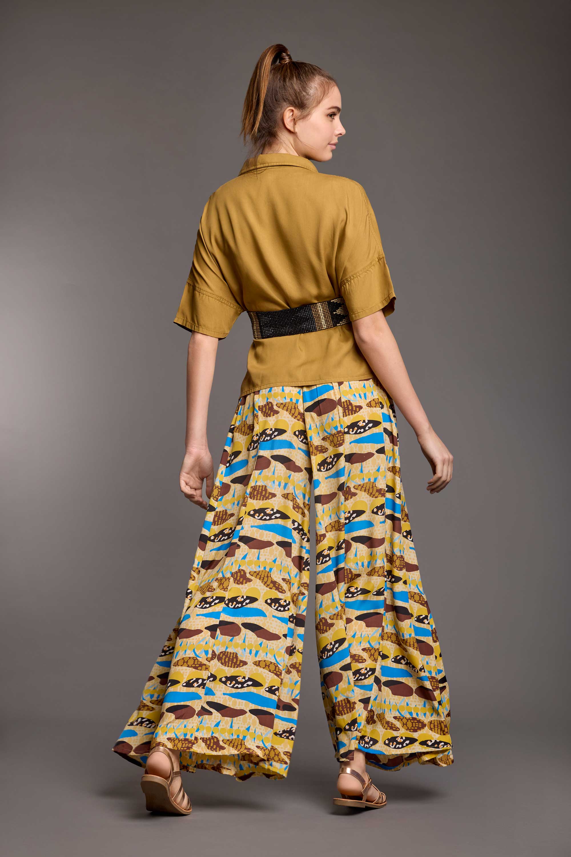 PANTALONI A GAMBA LARGA WENDY - Image 2